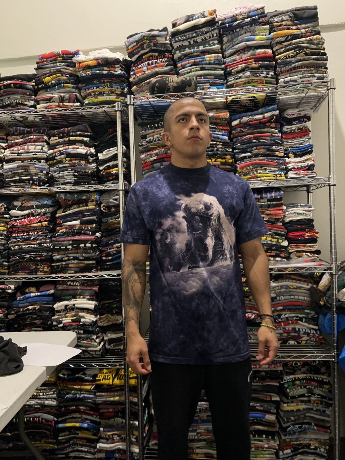 The Mountain 90s The Mountain Bison Animal Nature Tie Dye Tee Size US M / EU 48-50 / 2 - 2 Thumbnail
