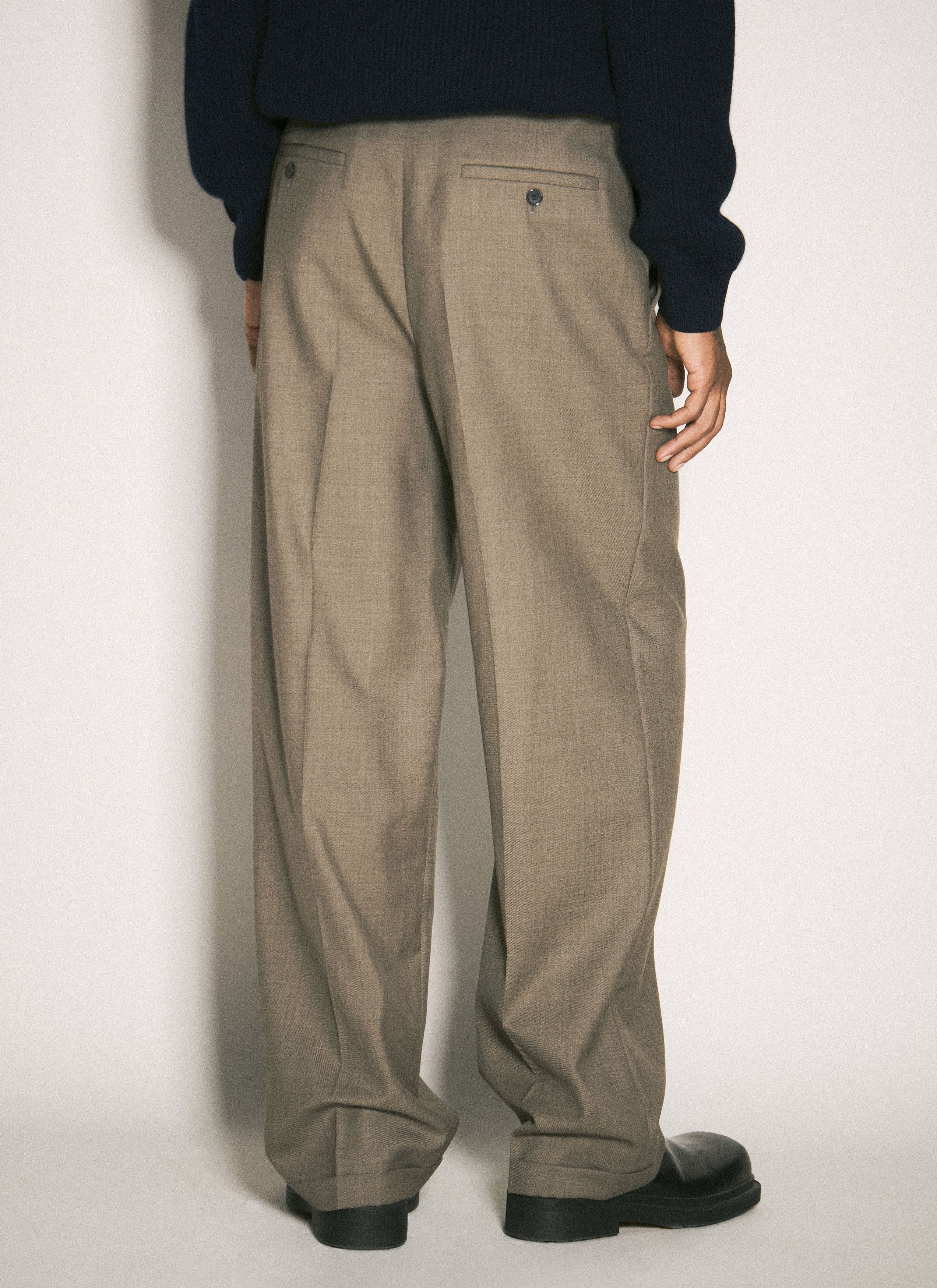 Saint Laurent Paris o1s22i1n0425 Tailored Pant in Taupe Chine Size US 32 / EU 48 - 2 Thumbnail