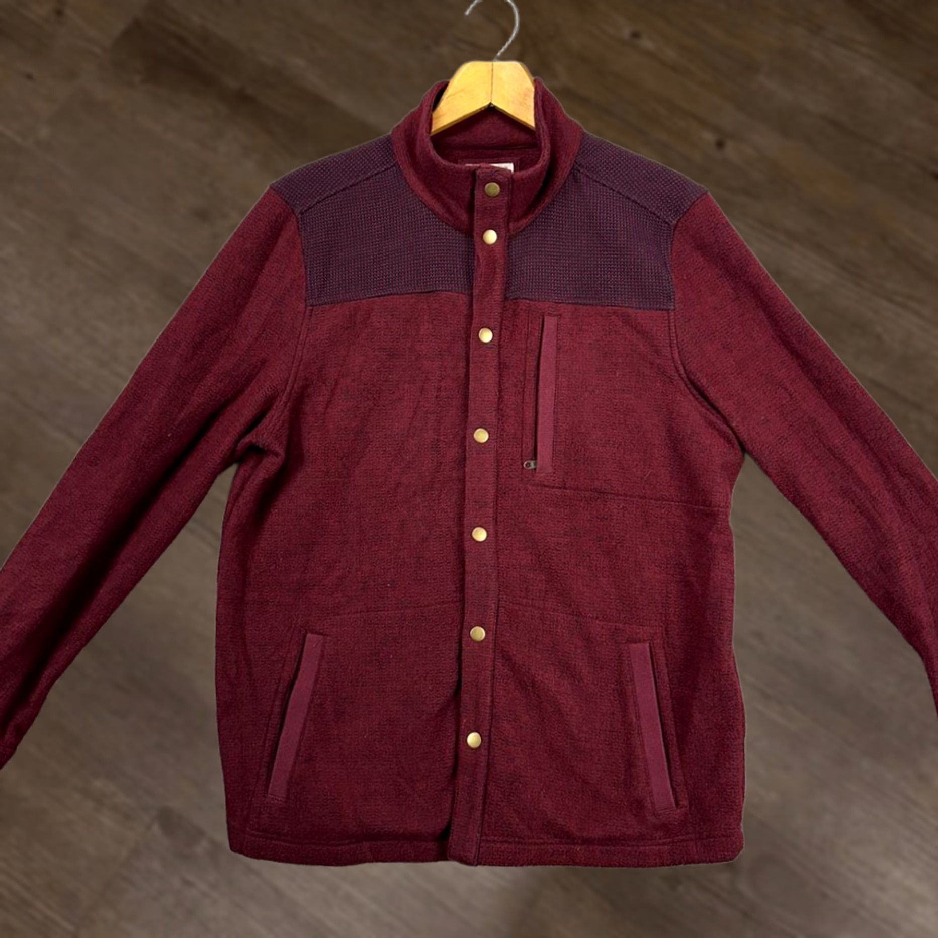 Carbon2Cobalt VINTAGE? No. Carbon 2 Cobalt Snap Shacket Shirt Mens Medium Maroon Button Up Jacket Pocket Shirt Jacket Mens Medium Red Outdoor Winter Casual Size US M / EU 48-50 / 2 - 1 Thumbnail
