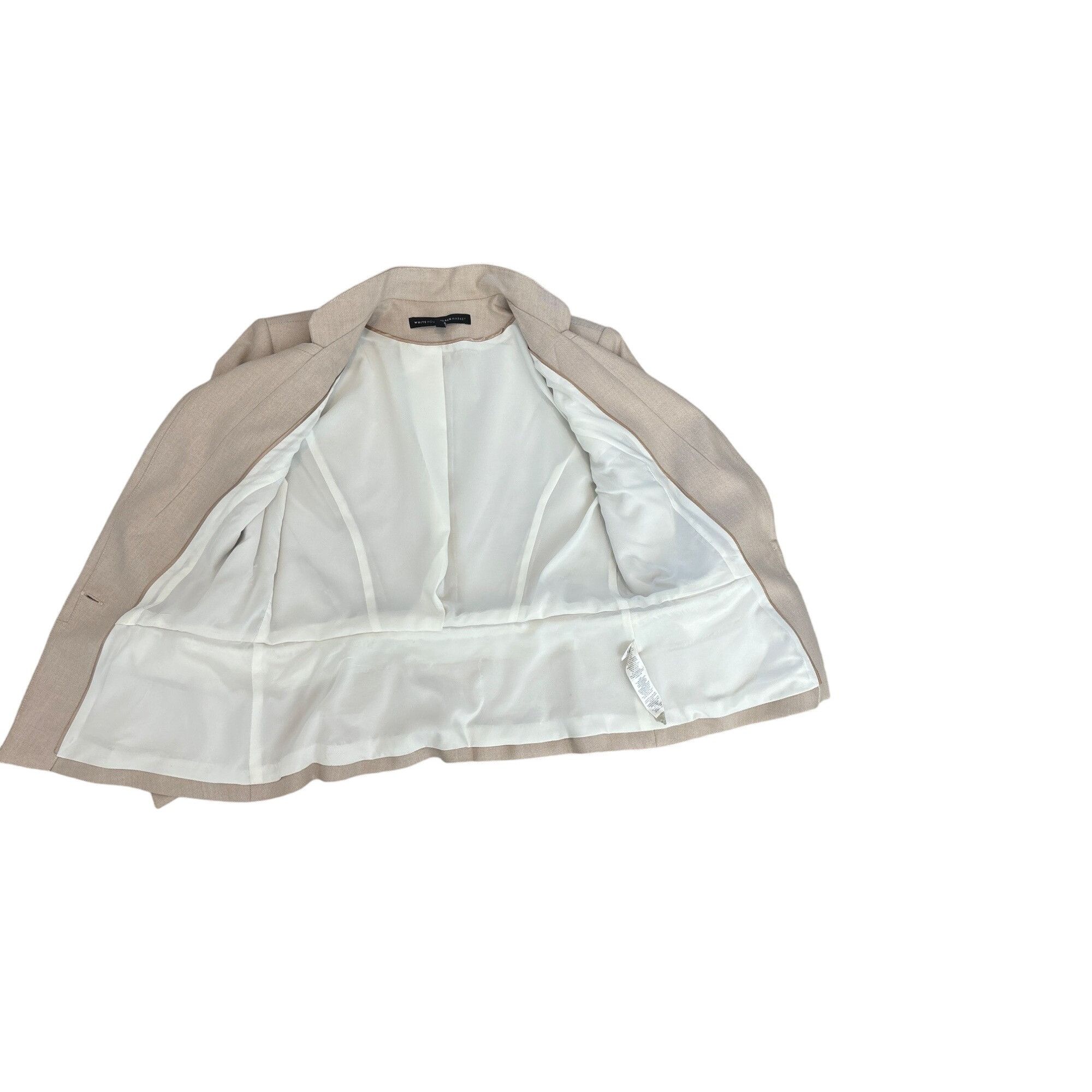 White House Black Market WHITE HOUSE BLACK MARKET WOMEN'S LIGHT TAUPE FITTED PEPLUM B Size S / US 4 / IT 40 - 4 Thumbnail