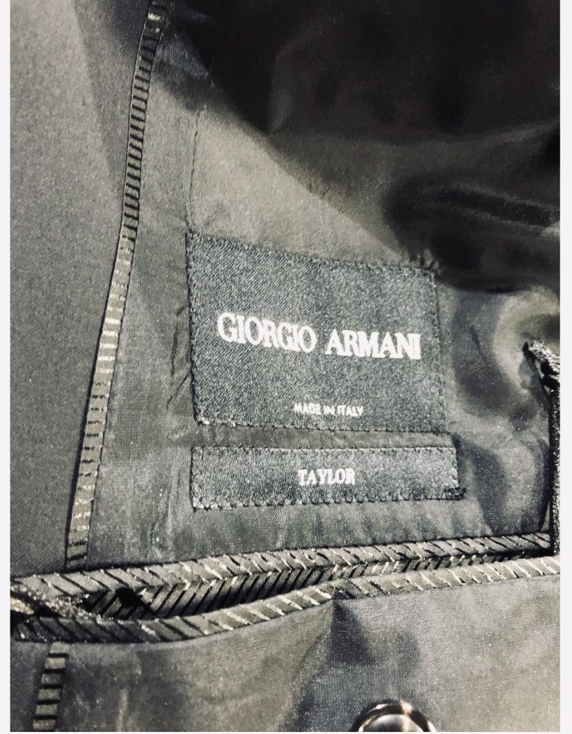 Giorgio Armani Giorgio Armani Black Wool 2-Btn Taylor Giorgio Line 60 NEW Size 50R - 2 Thumbnail