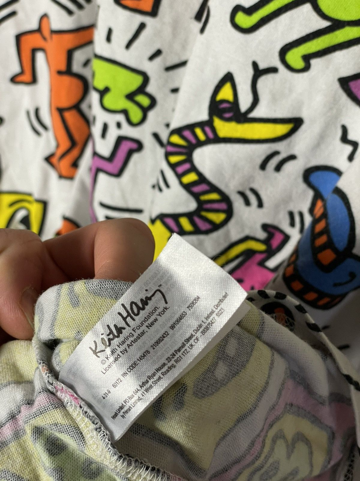 Designer × Keith Haring Rare ! Keith Haring x Joyrich Doodle oversized T-shirt Size US XXL / EU 58 / 5 - 9 Thumbnail