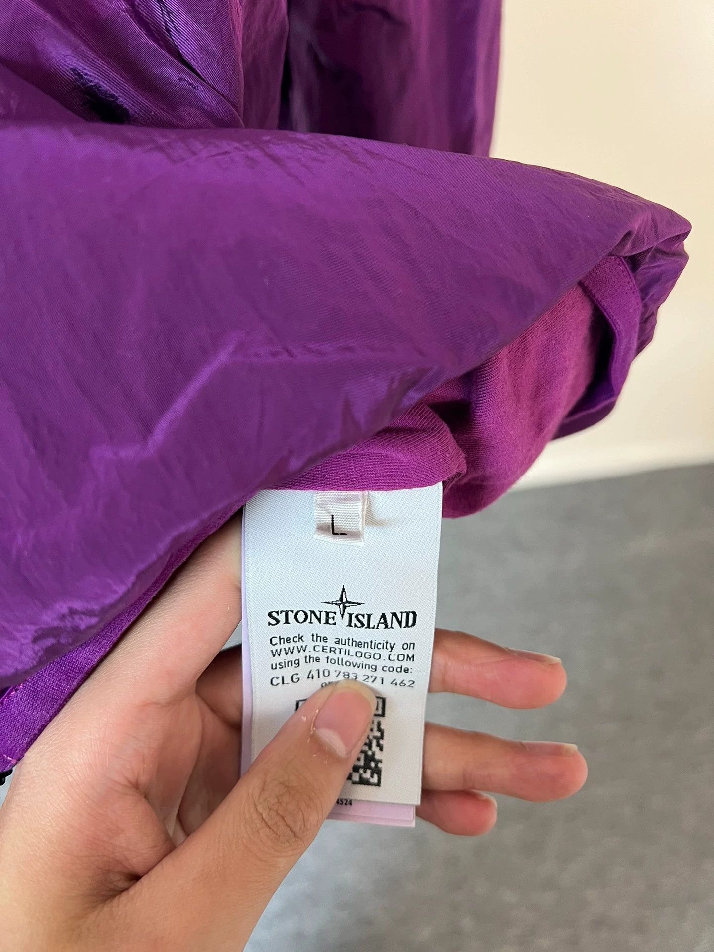 Stone Island Stone Island 18FW Metallic Nylon Grape Purple Size US L / EU 52-54 / 3 - 5 Thumbnail
