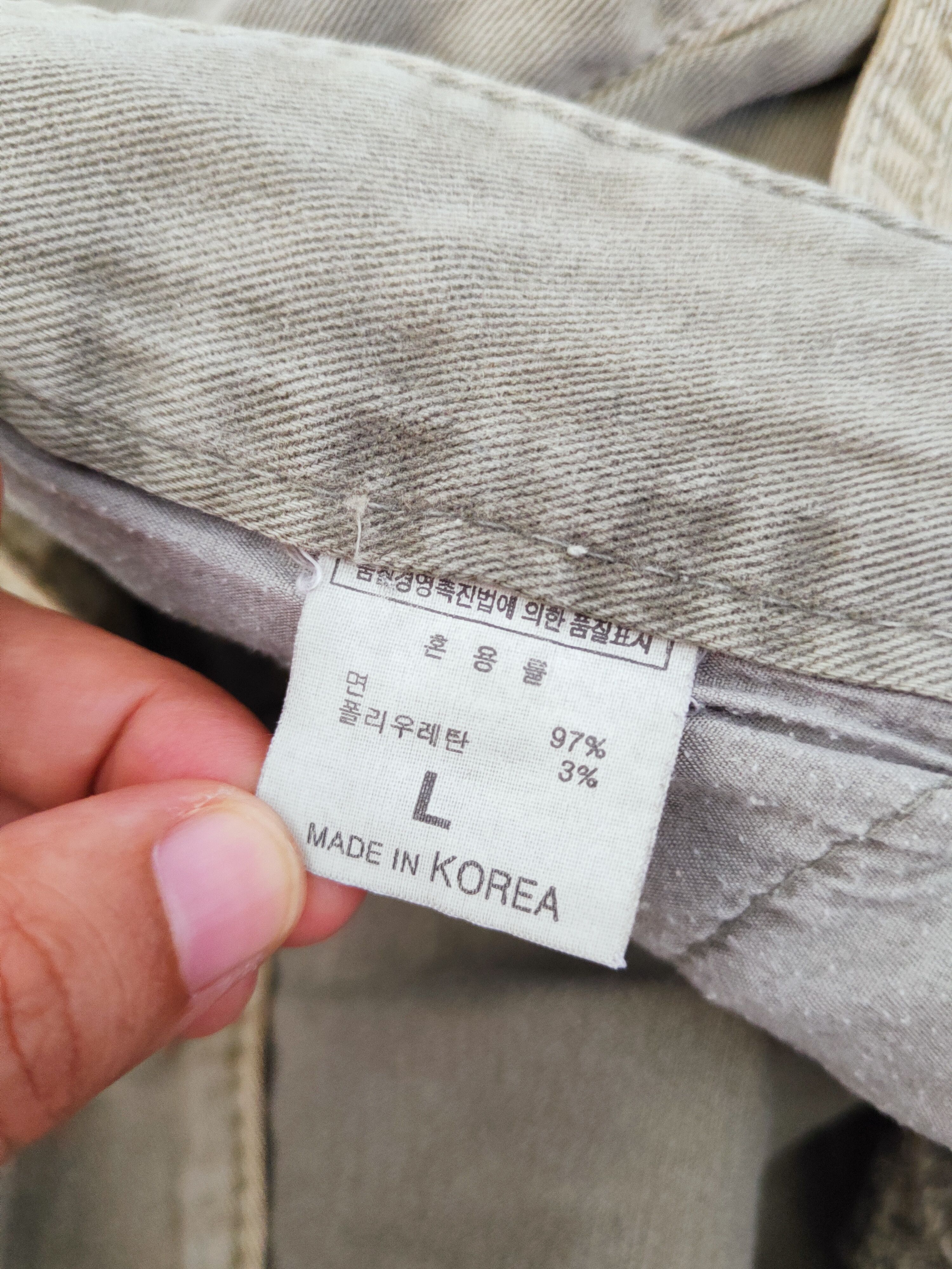 Japanese Brand Leavs Strawberry Green Faded Multipocket Cargo Pants #W438 Size US 33 - 14 Thumbnail