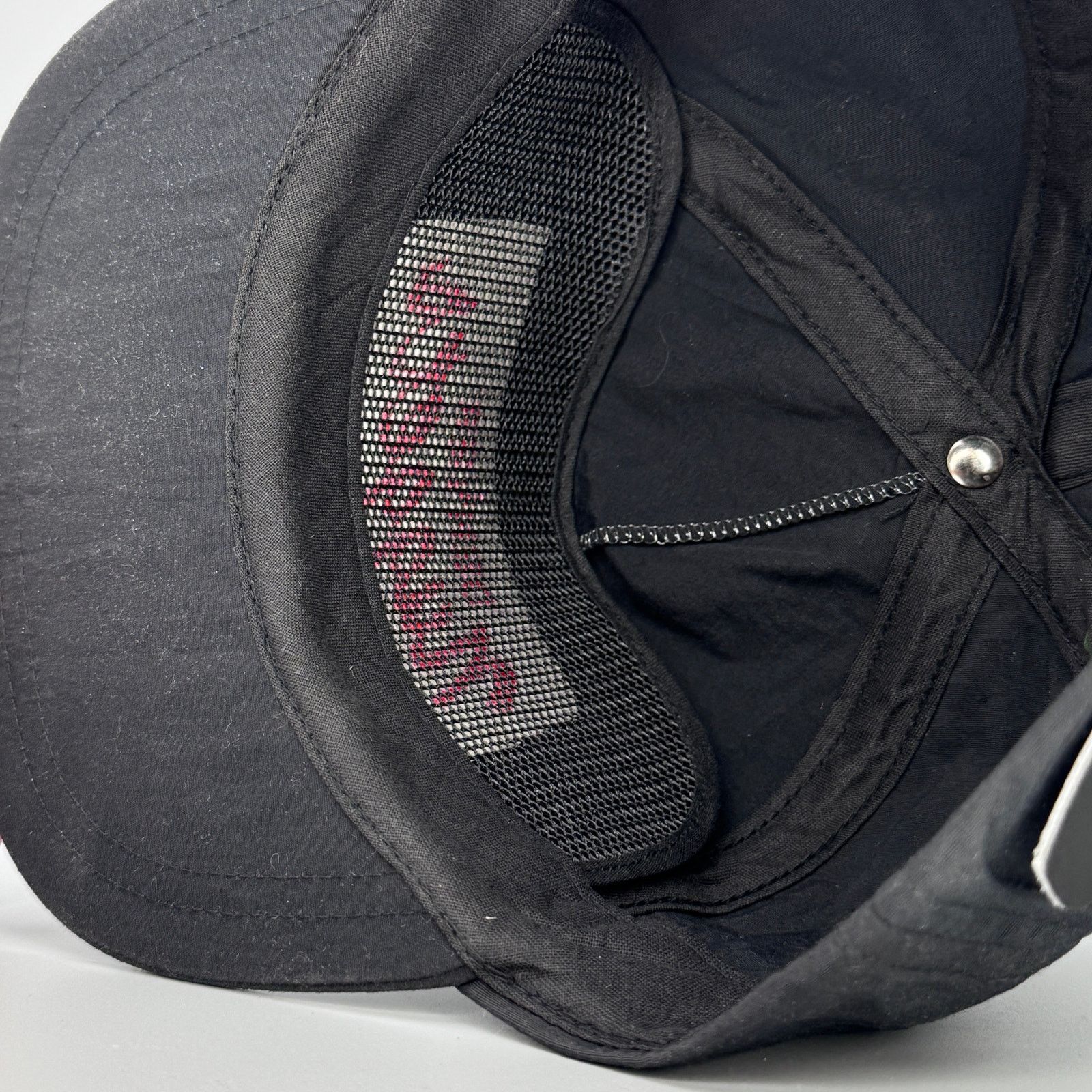 NBA Vtg 90s Denver Nuggets Neon Pink/Black Leather Strapback Hat Size ONE SIZE - 4 Thumbnail