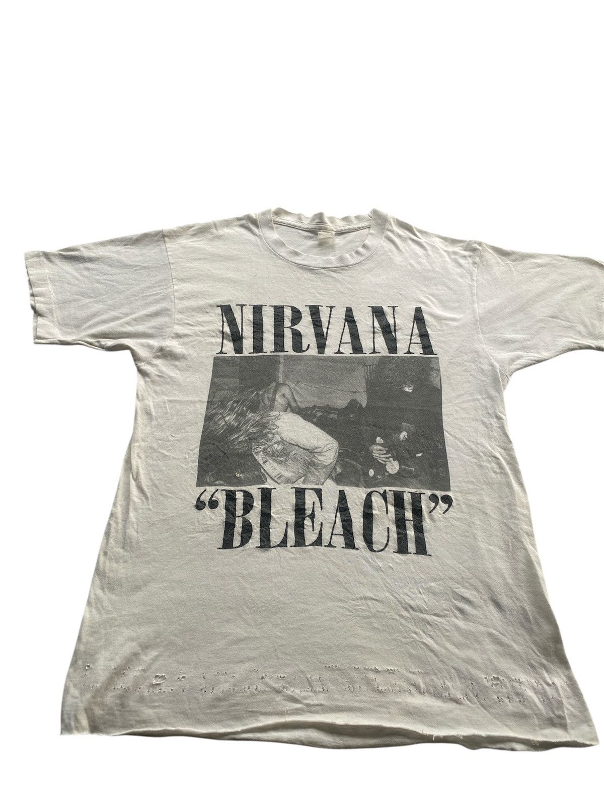 Band Tees Vintage Nirvana Bleach single stich Distress Size US M / EU 48-50 / 2 - 1 Thumbnail
