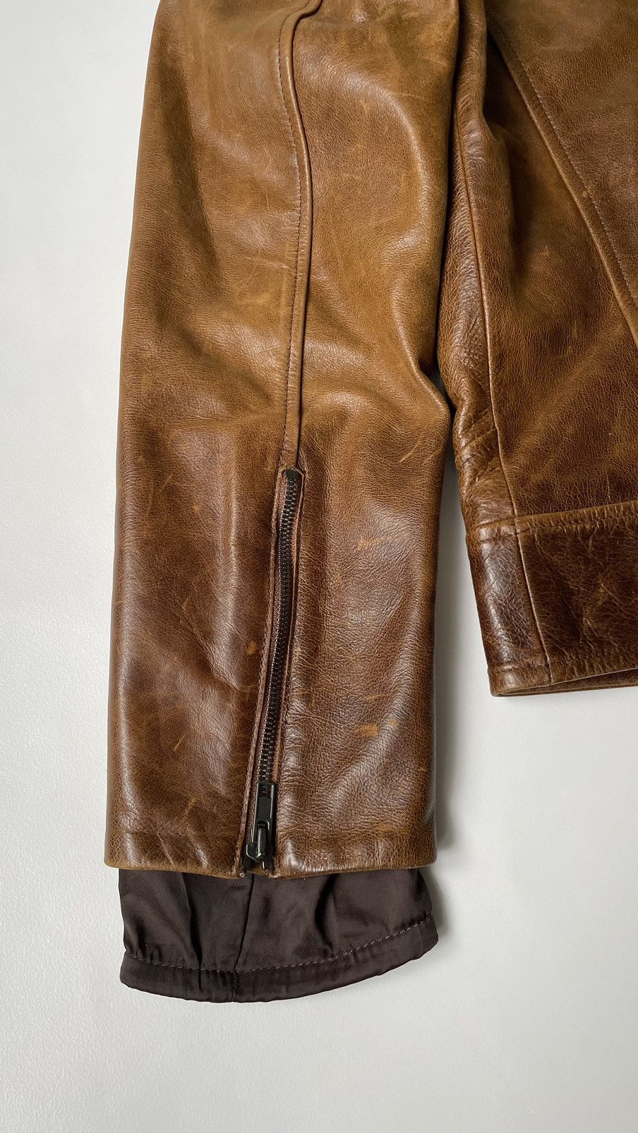 Maison Margiela S/S 2001 Tan Leather Jacket Size US M / EU 48-50 / 2 - 18 Thumbnail
