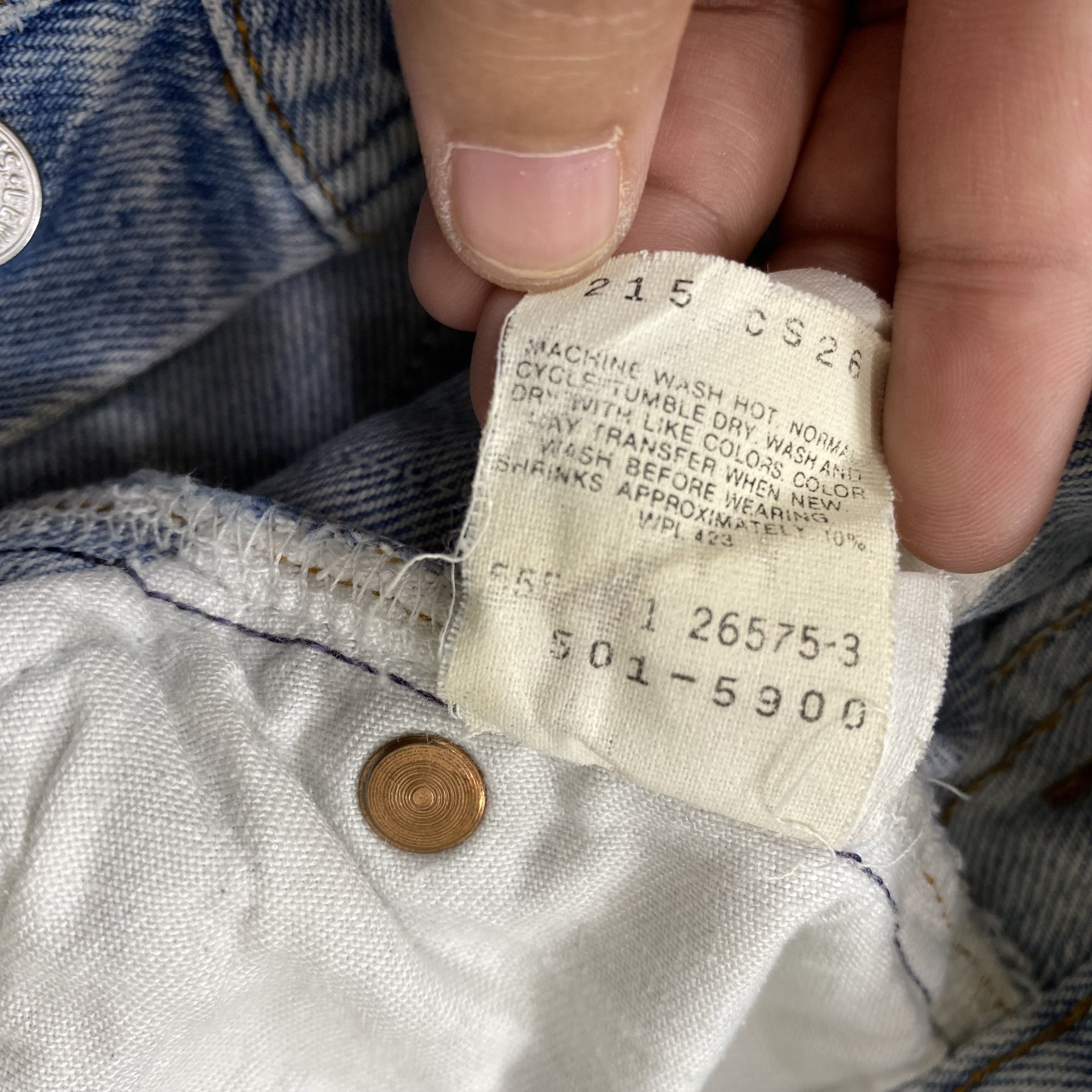 Levi's Vintage Clothing Levis Distressed Blue Vintage Jeans 31x31 Denim-JN4015 Size US 31 - 9 Thumbnail