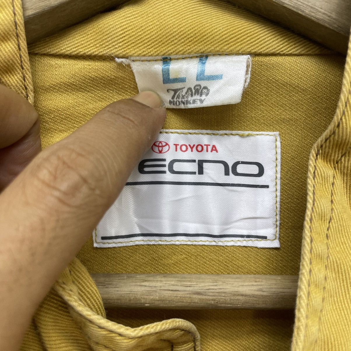 Vintage 💥Vintage Toyota Corolla Techno Top Crew Coverall Workwear Size US 33 - 9 Thumbnail