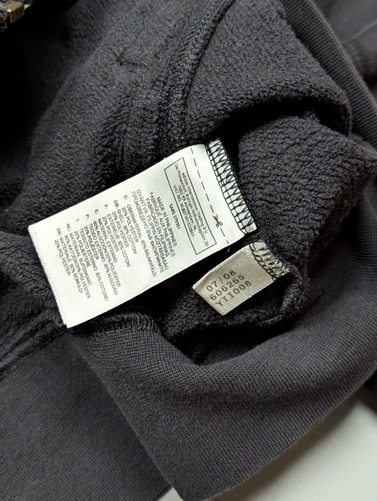 Adidas Adidas Originals Dark Grey Zip Hoodie Men’s M Size US M / EU 48-50 / 2 - 8 Thumbnail