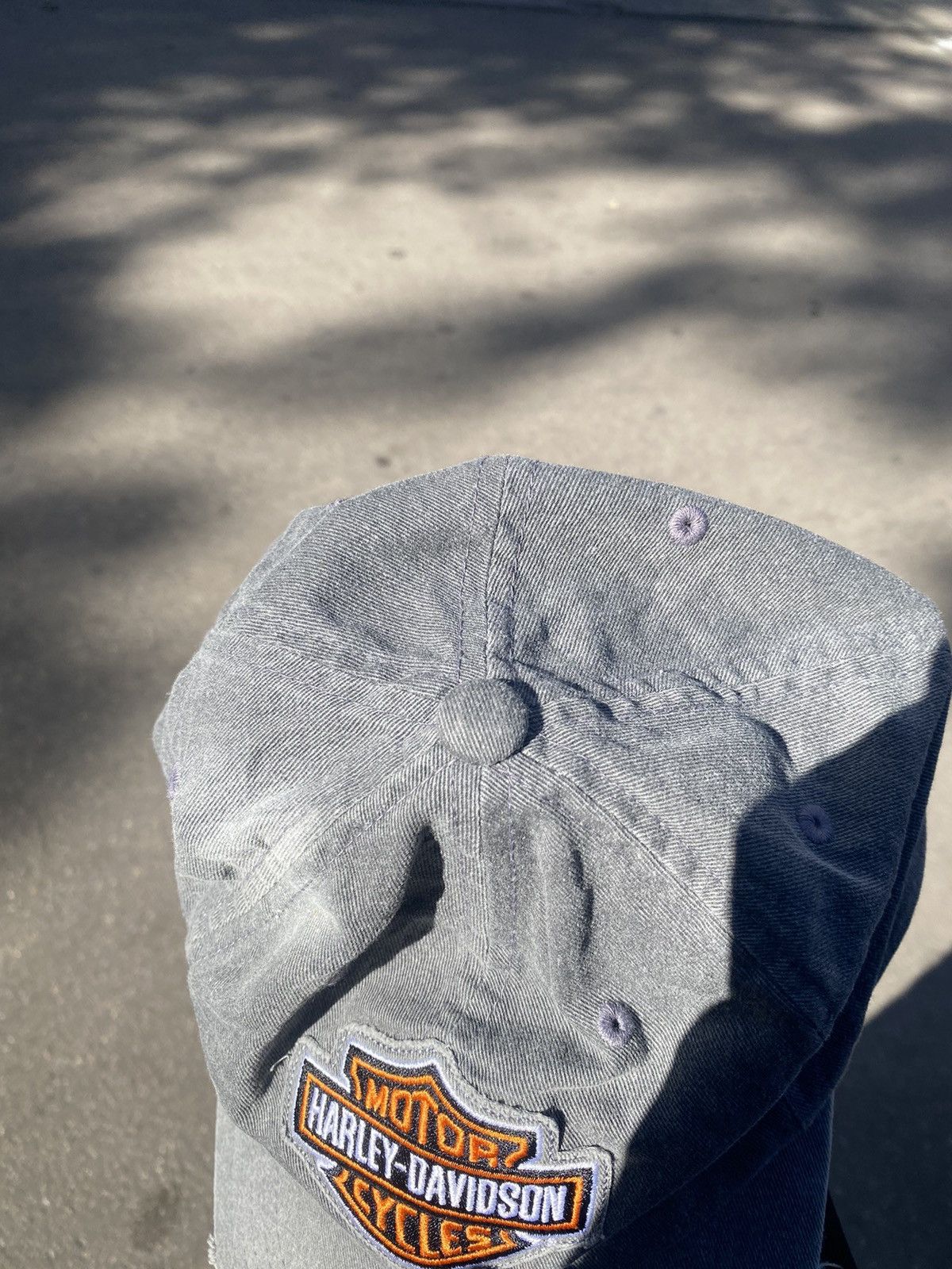 Harley Davidson Vintage Harley Davidson Faded Trucked Cap Rare Archive 3D Size ONE SIZE - 5 Thumbnail
