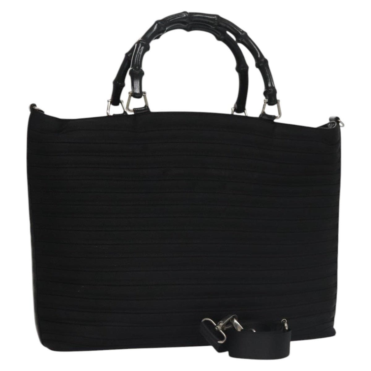 Gucci GUCCI Bamboo Handbag Nylon Black Size ONE SIZE - 1 Thumbnail