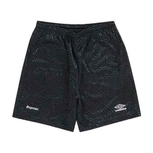 image of Supreme Umbro Jacquard Animal Print Soccer Short Black, Men's (Size 30)