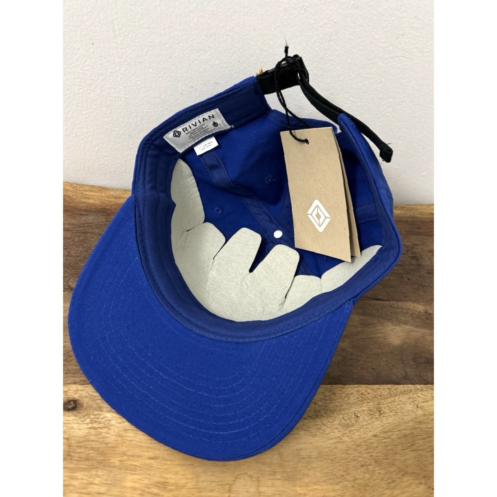 Forever 21 Rivian Forever Hat Blue 100% Organic Cotton Adjustable Baseball Cap NWT Men One Size Canvas Casual Travel Sportswear Cap Size ONE SIZE - 6 Thumbnail