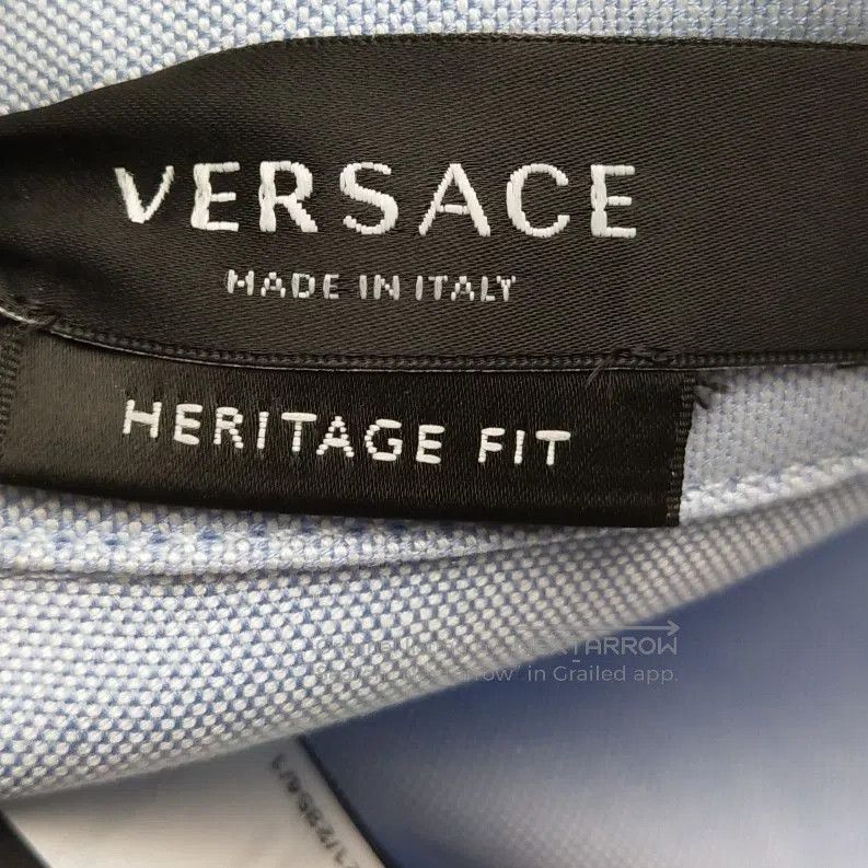 Versace Versace Colorblock Logo Cotton Shirt L/40. Size US L / EU 52-54 / 3 - 5 Thumbnail
