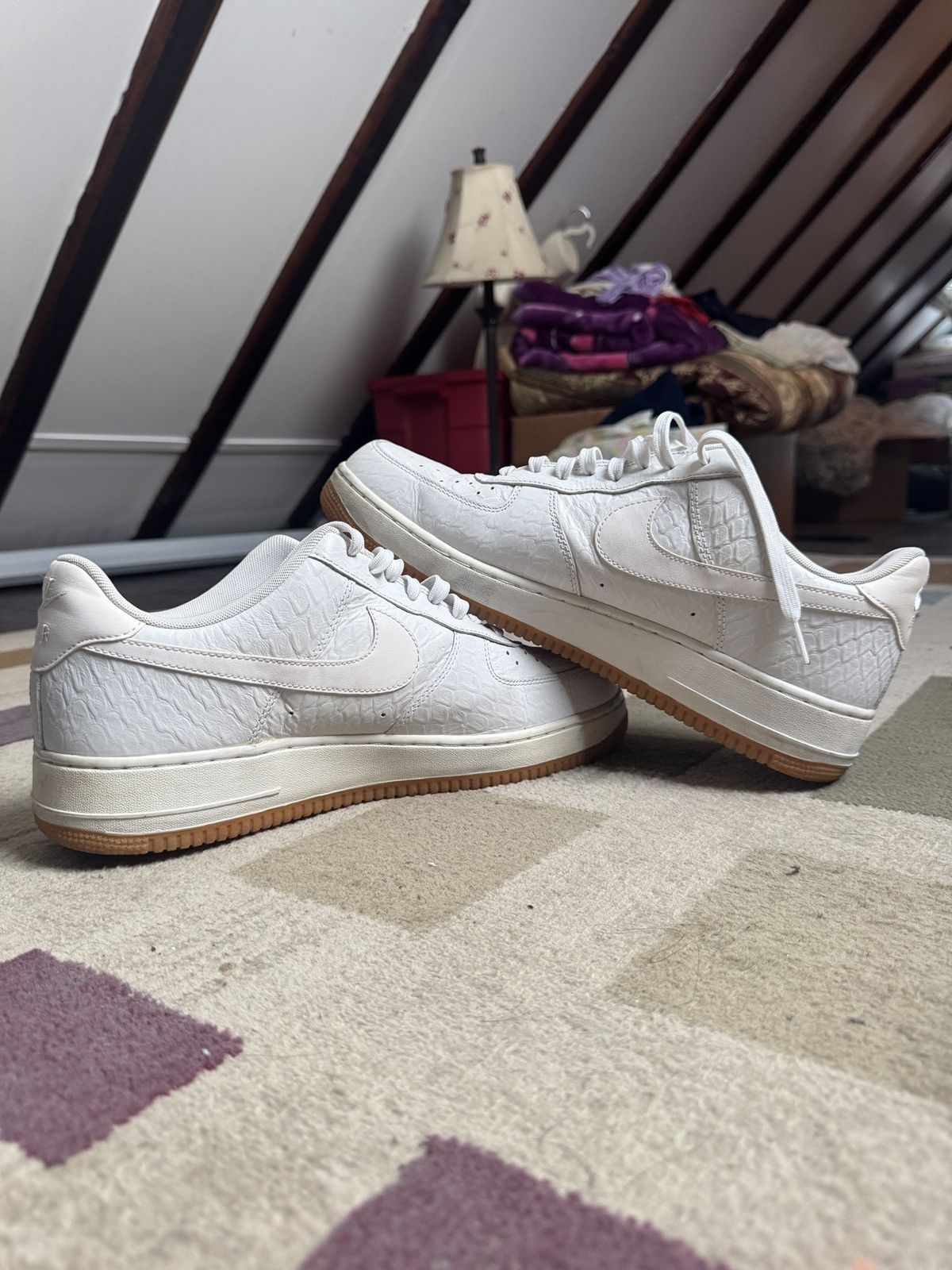Nike Nike Air Force 1 Low '07 LV8 'Croc White Gum Size US 13 / EU 46 - 5 Thumbnail