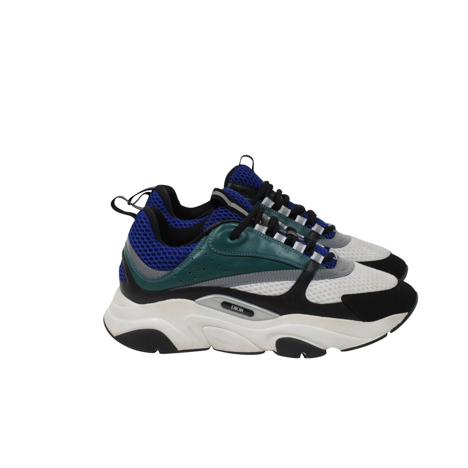Dior B22 Sneakers White Blue Black Green - 02053 Size US 8 / EU 41 - 8 Thumbnail