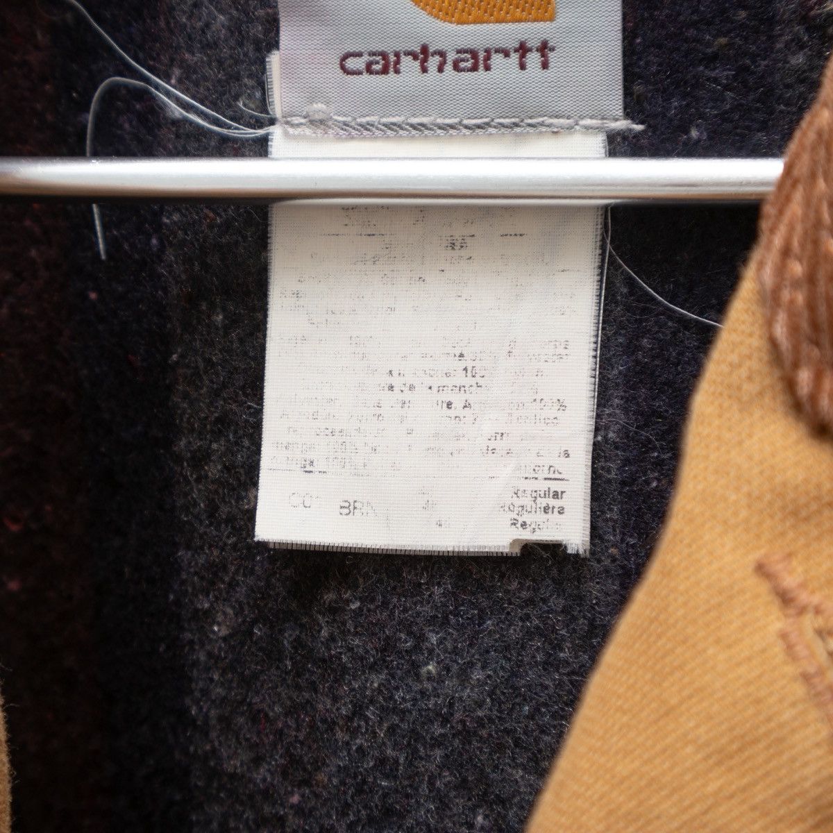 Carhartt VTG Carhartt Michigan Chore Jacket CO1 BRN Blanket Lined Size US XL / EU 56 / 4 - 6 Thumbnail