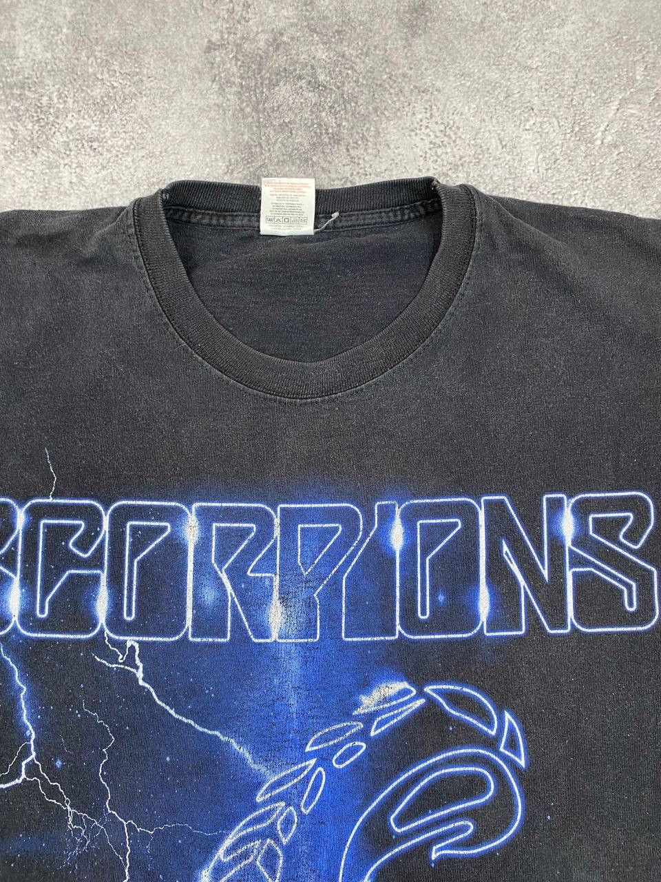 Vintage Vintage 90s Scorpions Men Band T- Shirt Black Vintage Size US XL / EU 56 / 4 - 3 Thumbnail