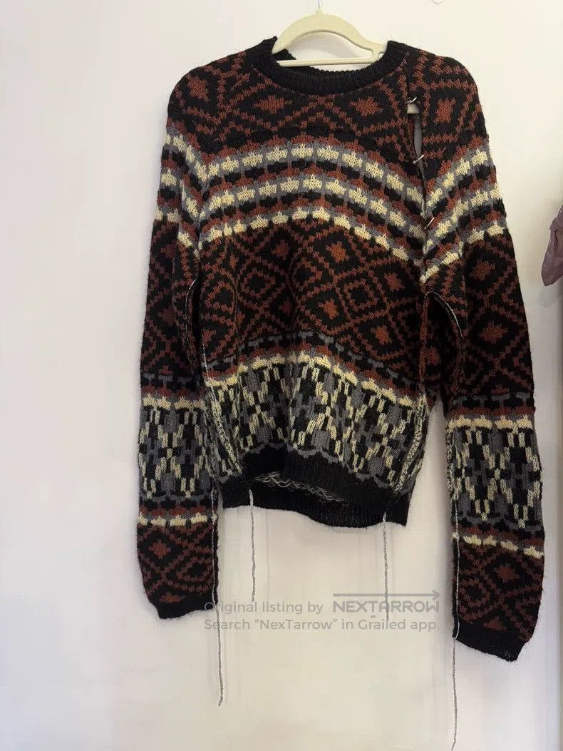 Raf Simons Raf Simons Silver Thread Metal Ring Sweater Size US S / EU 44-46 / 1 - 8 Thumbnail