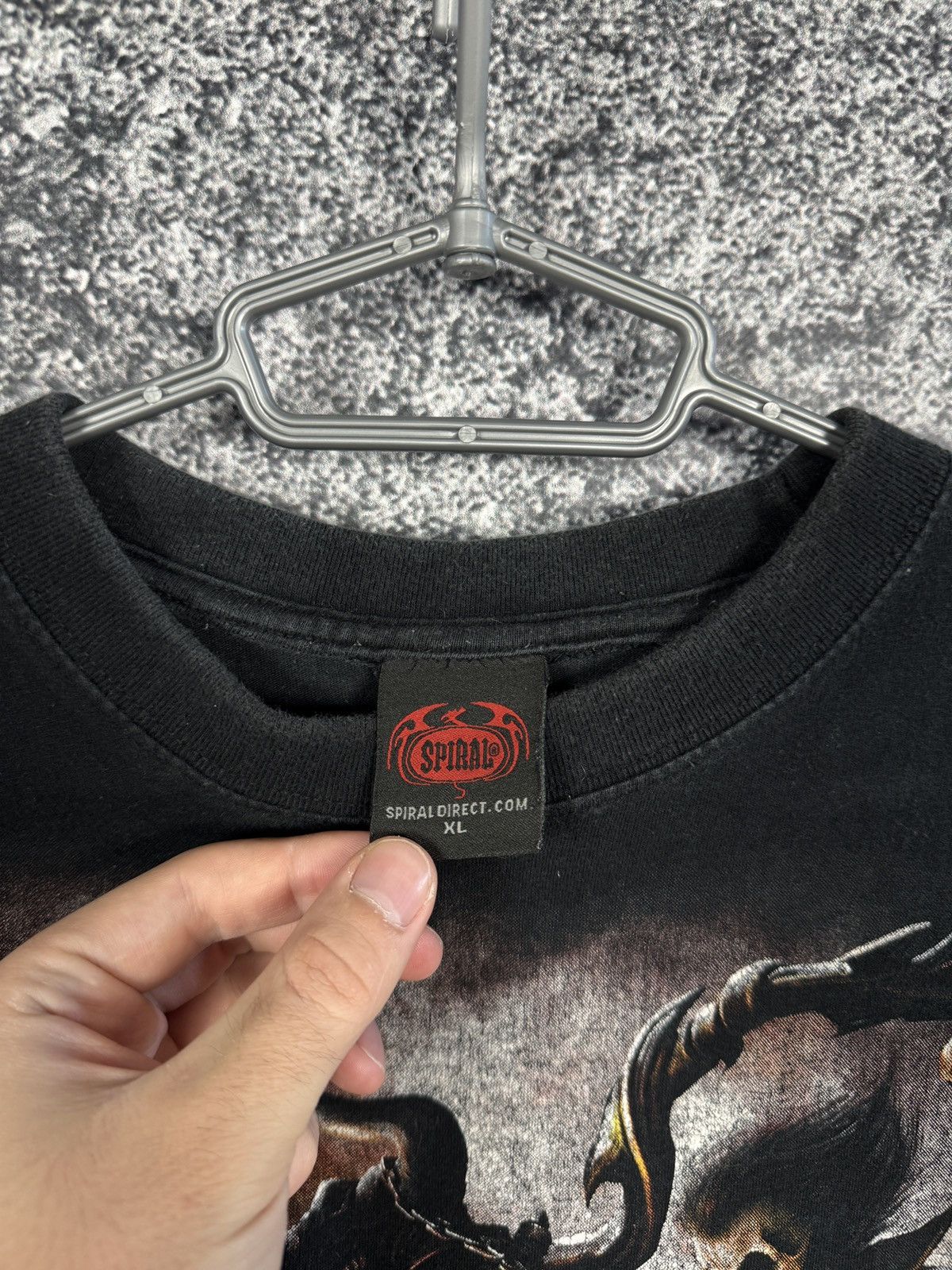 Vintage Spiral Long Sleeve T-Shirt Vintage Skulls Motorcycle Size XL Size US XL / EU 56 / 4 - 14 Thumbnail