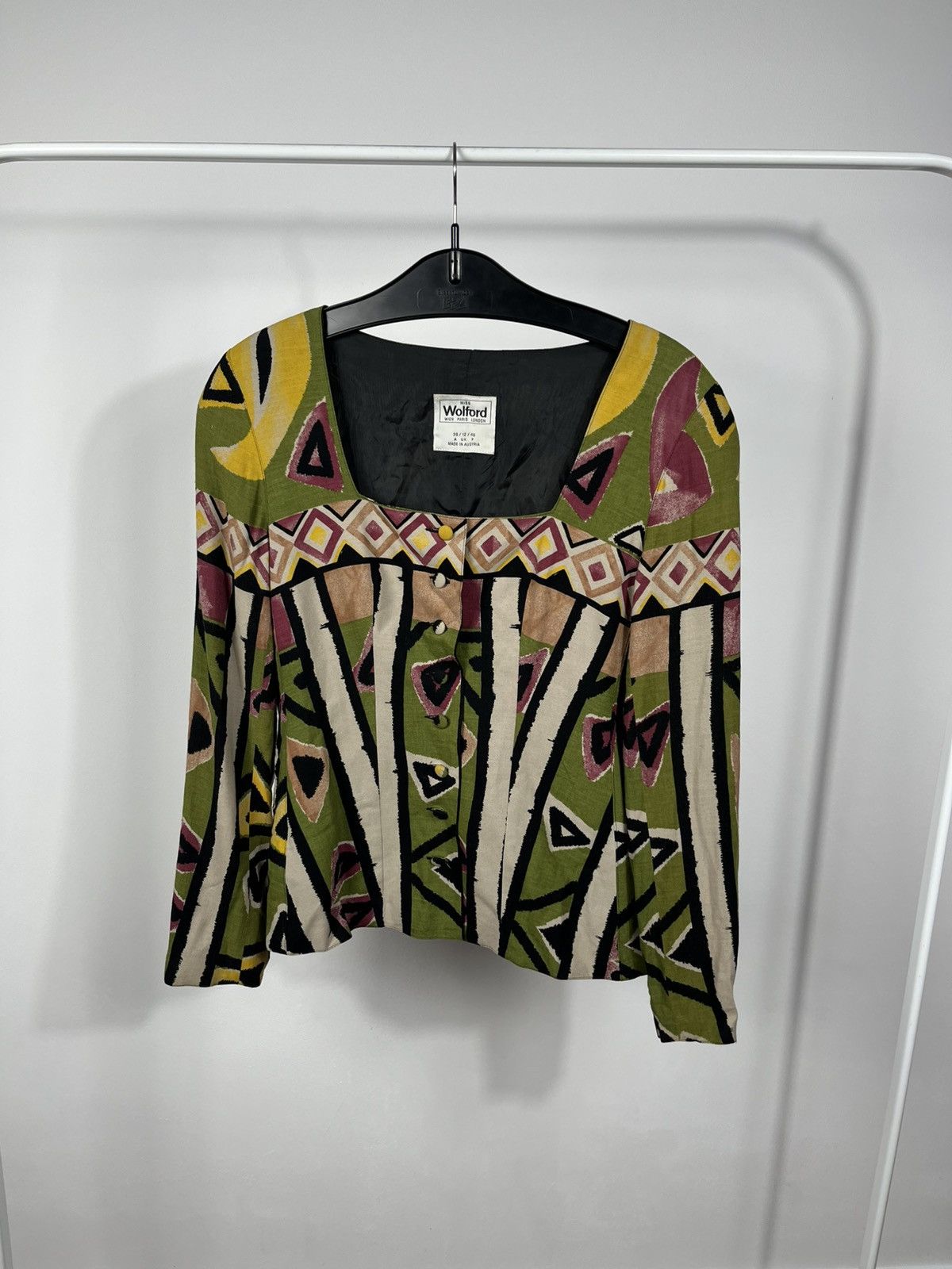Wolford Wolford Vintage Abstract Blouse UK 12 Made in Austria Size M / US 6-8 / IT 42-44 - 1 Thumbnail