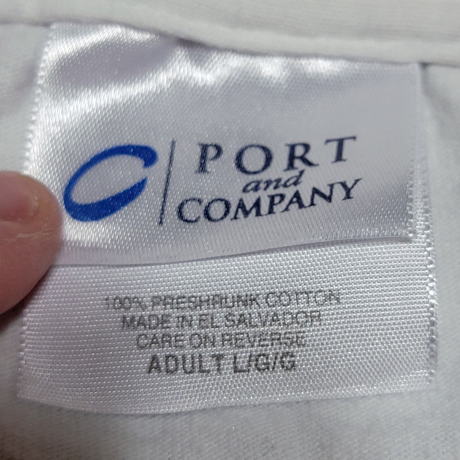 Other Port & Co White Unisex Tee "Enola Gay Cafe" Size Large Size US L / EU 52-54 / 3 - 6 Thumbnail