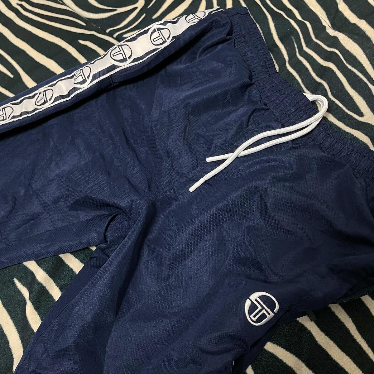 Sergio Tacchini × Vintage Vintage Sergio Tacchini Nylon Track Pants Parachute Drill Size US 34 / EU 50 - 4 Thumbnail
