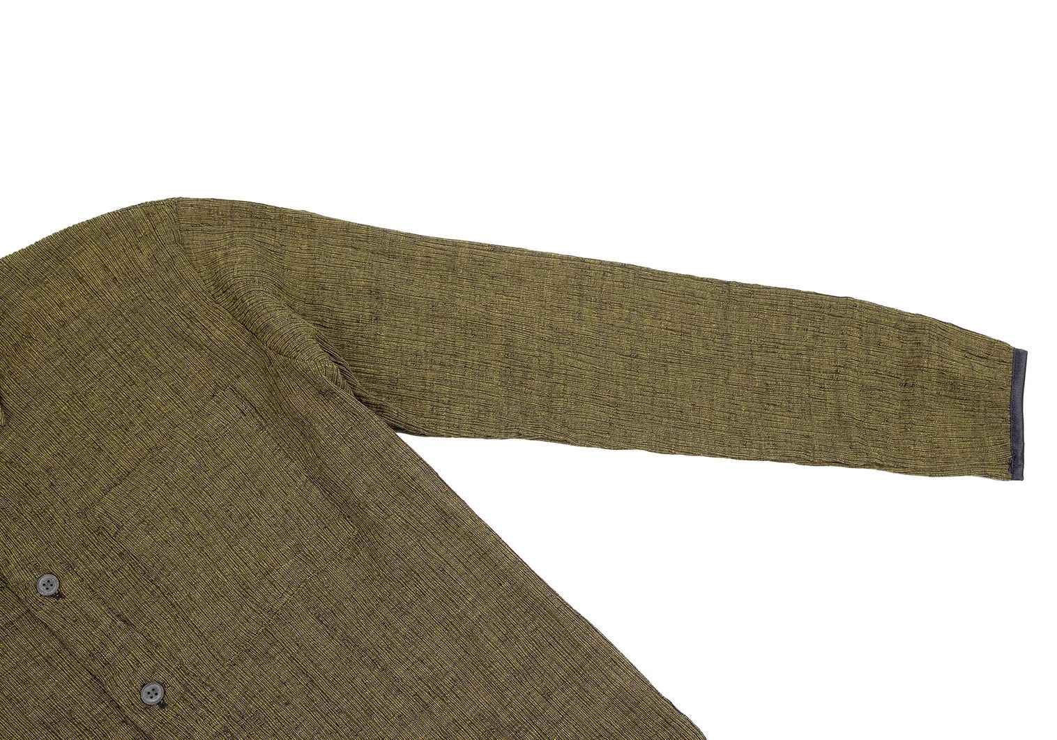 Issey Miyake Polycotton Strongly Twisted Crepe Shirt in Yellow Size US S / EU 44-46 / 1 - 6 Thumbnail