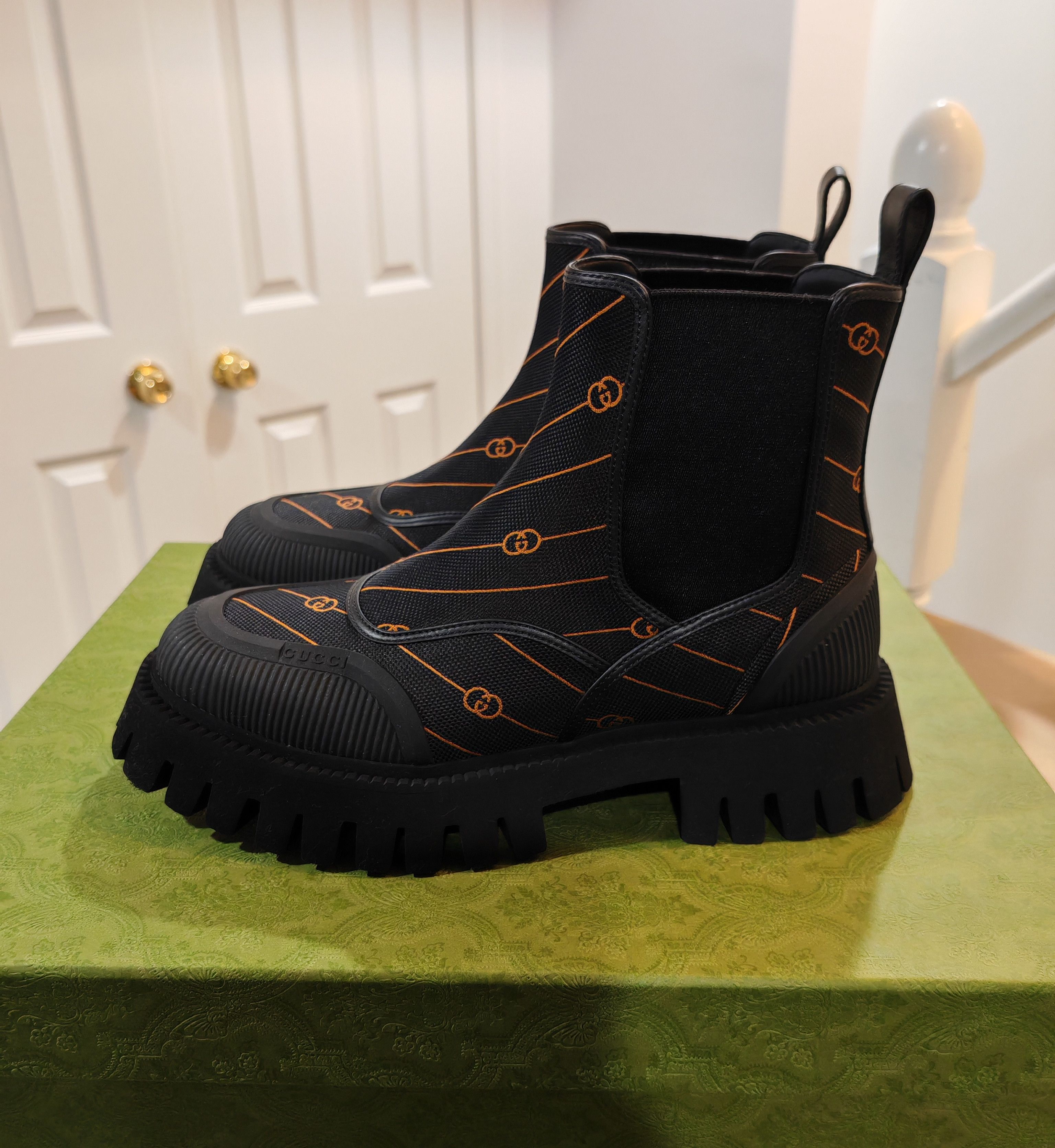 Gucci Diagonal GG Vintage Ankle Boots Size US 8.5 / EU 41-42 - 2 Thumbnail