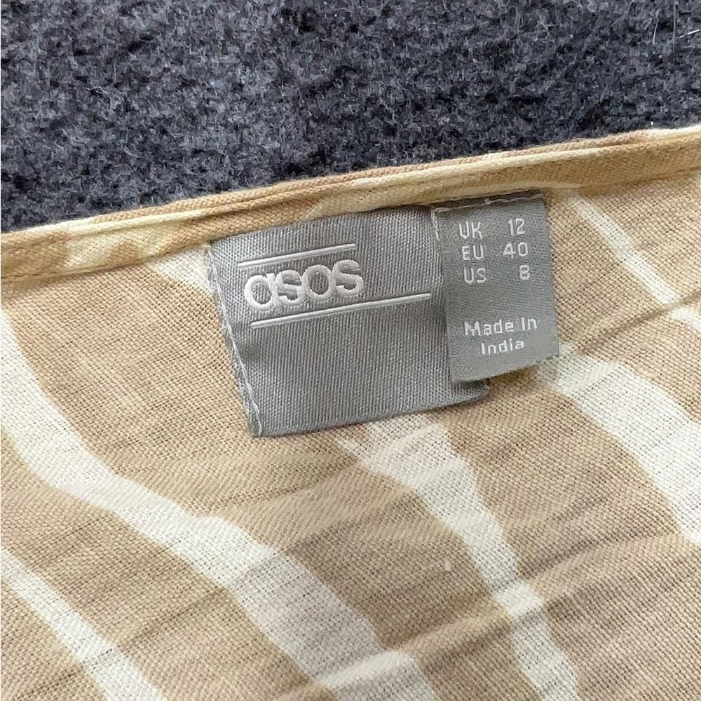 Asos ASOS Brown Patterned Dress Size M / US 6-8 / IT 42-44 - 3 Thumbnail