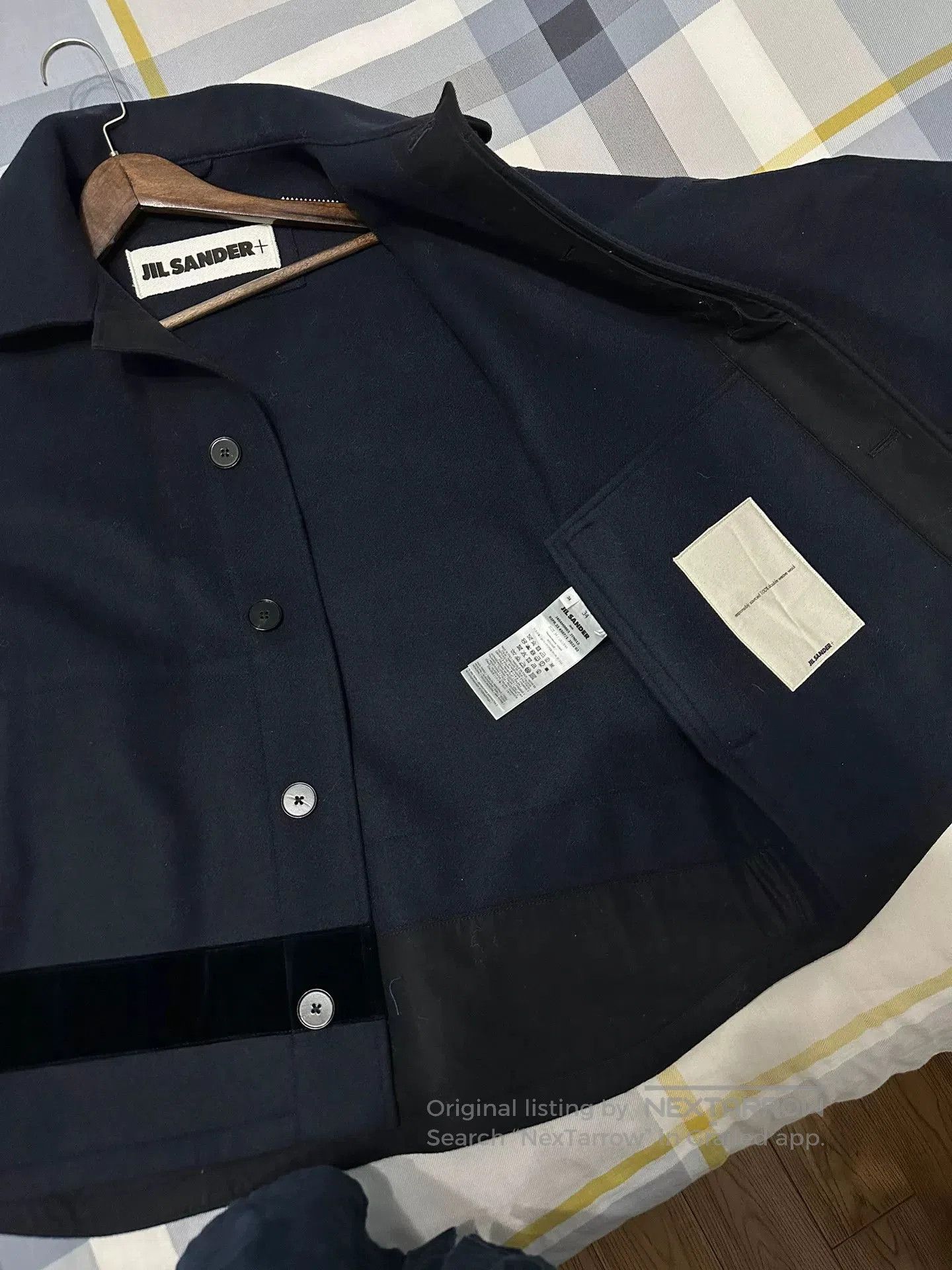 Jil Sander Jil Sander Wool Coat in Dark Blue. Size US M / EU 48-50 / 2 - 5 Thumbnail