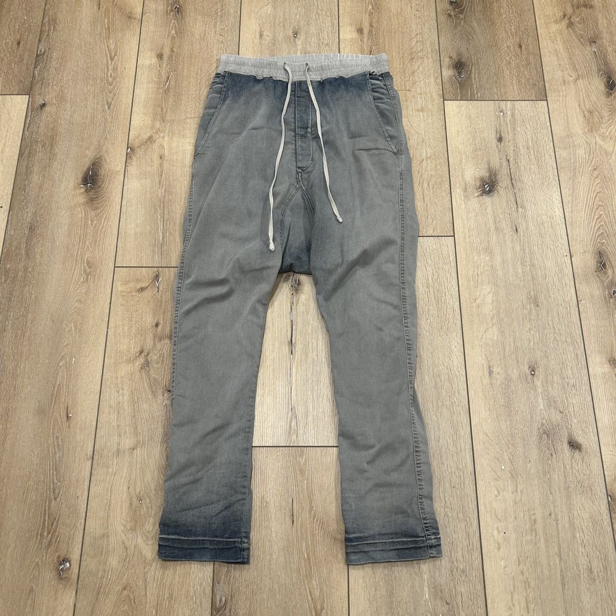 Rick Owens Drkshdw DENIM DROP CROTCH HUSTLER PANTS | Grailed