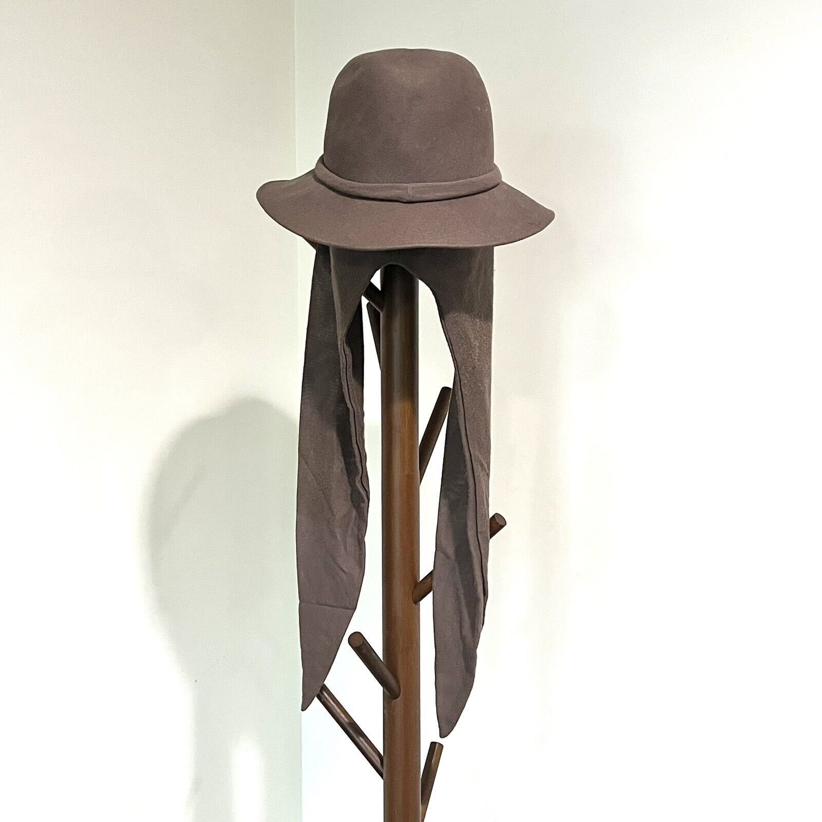 Other Geo W Bollman Co Doeskin Felt Wool Womens Hat Attached Scarf Size ONE SIZE - 2 Thumbnail
