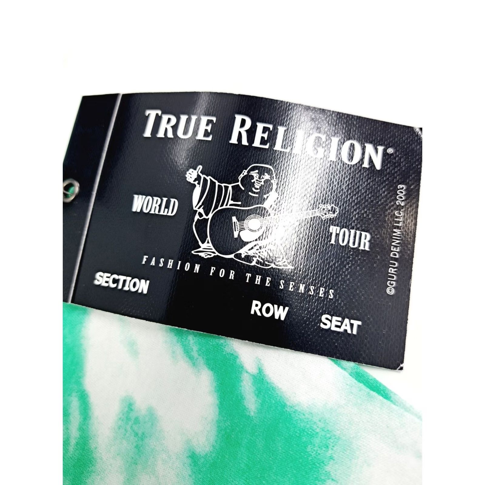 True Religion True Religion Buddha Logo V-Neck Tee T-Shirt L Mint Tie Dye Women’s Regular Size Green TieDye Graphic Print 100% Cotton Short Sleeve NWT Size L / US 10 / IT 46 - 3 Thumbnail