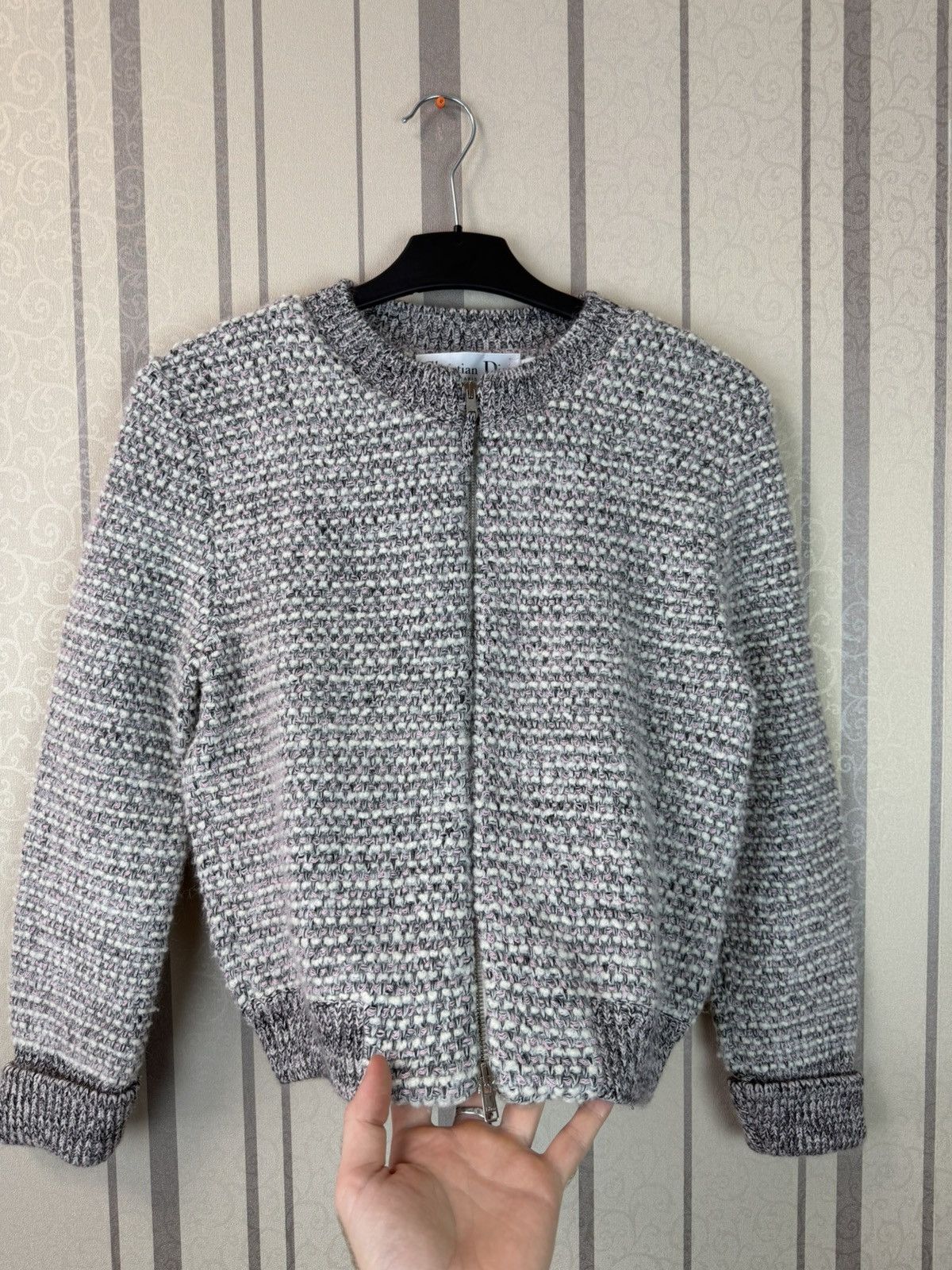 Dior Christian Dior Archive Cashmere/Mohair Knit Bomber Size M / US 6-8 / IT 42-44 - 4 Thumbnail