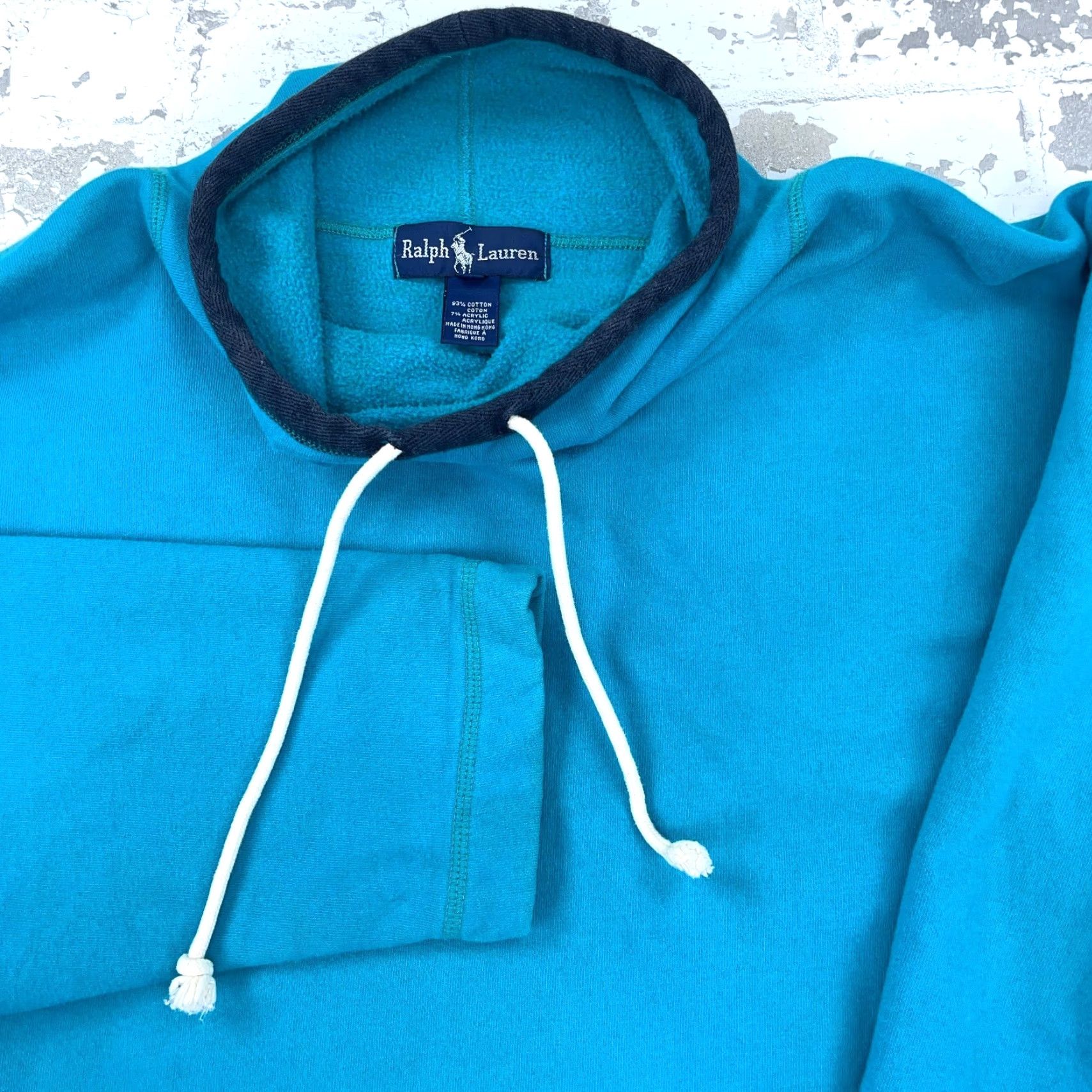 Ralph Lauren VINTAGE Ralph Lauren Sweatshirt Women Large Blue Turtle Neck Oversized Sweater Glow Logo Pockets Size L / US 10 / IT 46 - 3 Thumbnail