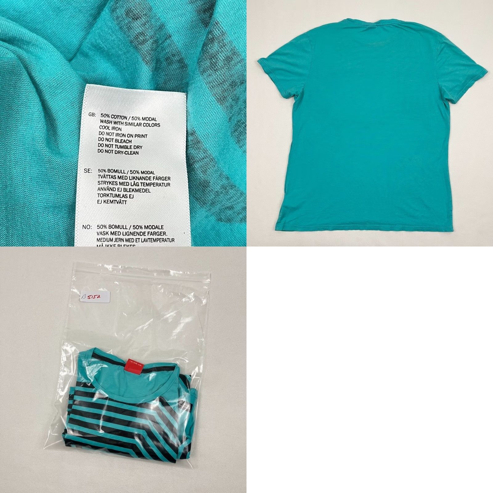 Vintage Bjorn Borg Shirt Mens XL Blue Teal Active Tennis Workout Training Liam Graphic Print Size US XL / EU 56 / 4 - 8 Thumbnail