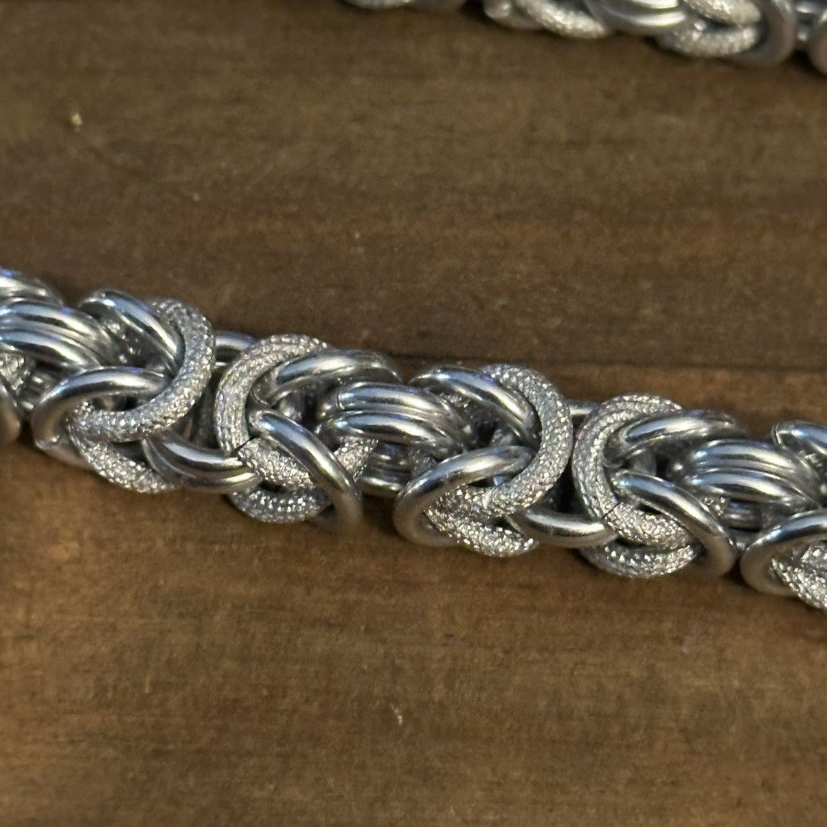 Vintage Vintage silver tone Byzantine and cable link chain necklace Size ONE SIZE - 3 Thumbnail