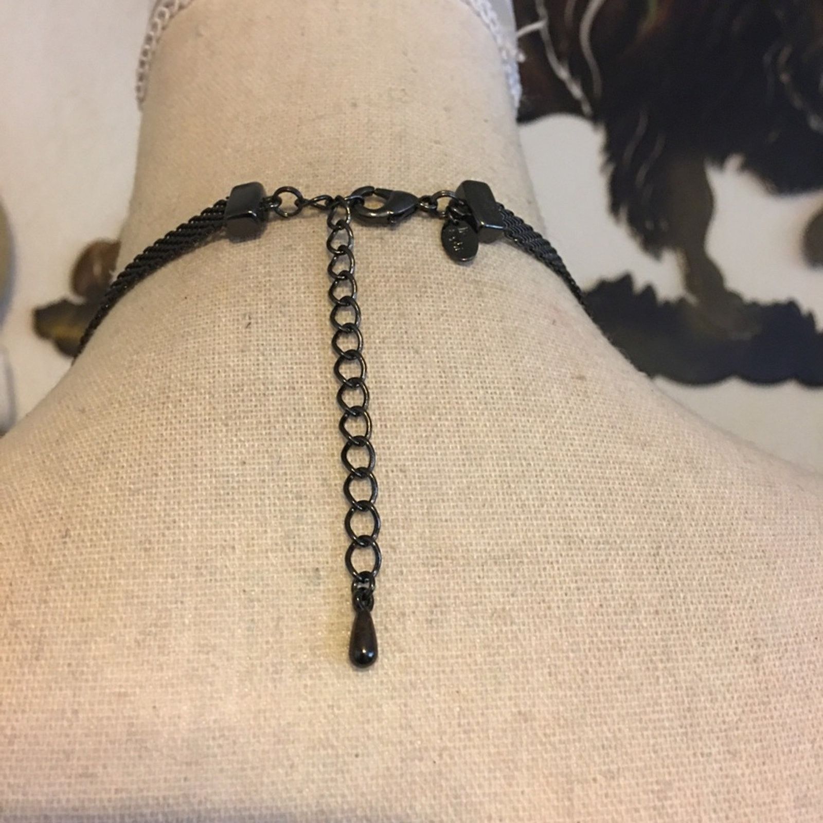 Jewelry Lia Sophia faceted black glass stone necklace Size ONE SIZE - 5 Thumbnail