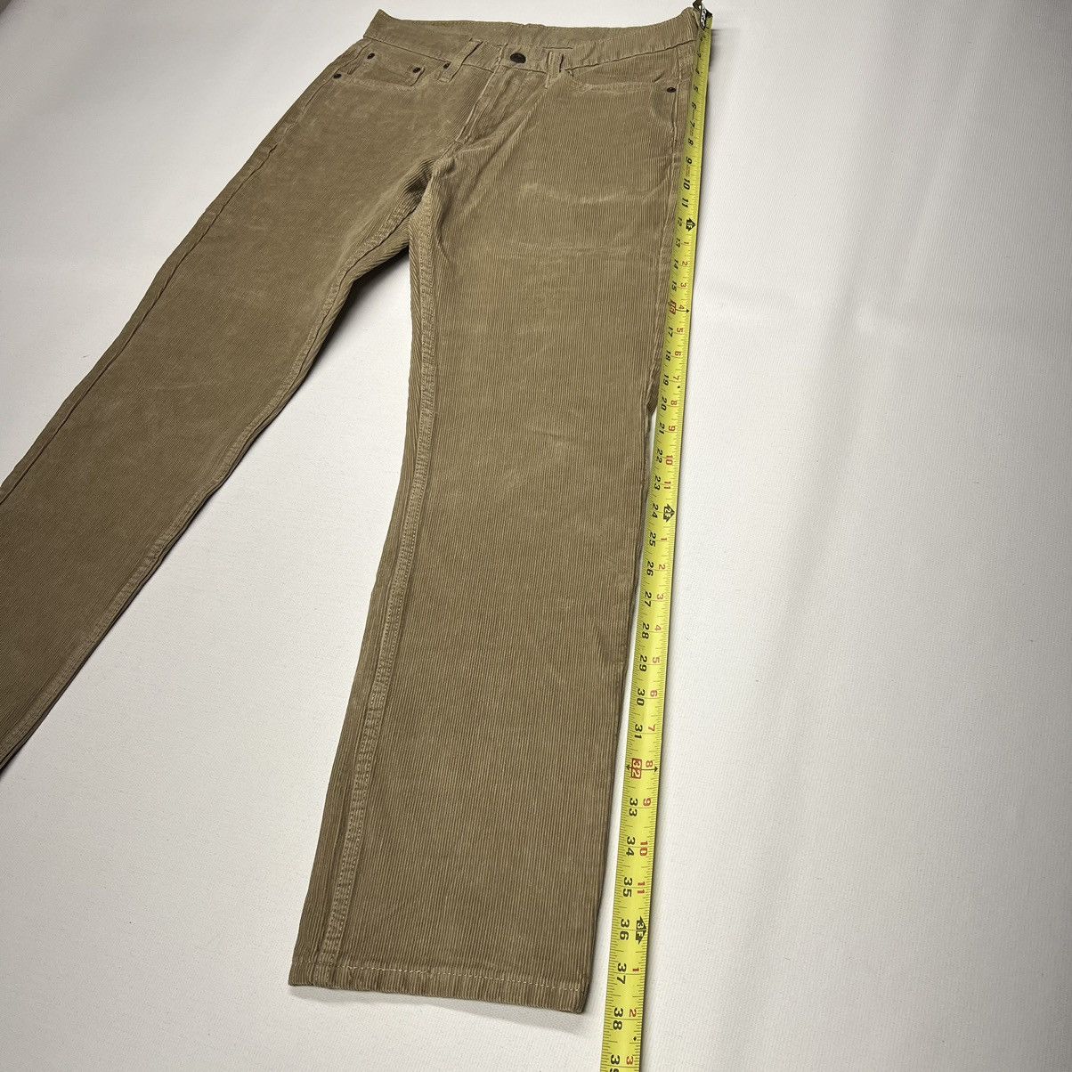 Levi's Levis 514 Corduroy Pants Beige Khaki Straight Fit Casual Size US 30 / EU 46 - 17 Thumbnail