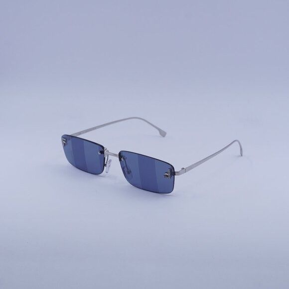 Fendi Fendi FE4172US 16X Sunglasses Shiny Palladium Rectangle Size ONE SIZE - 1 Thumbnail