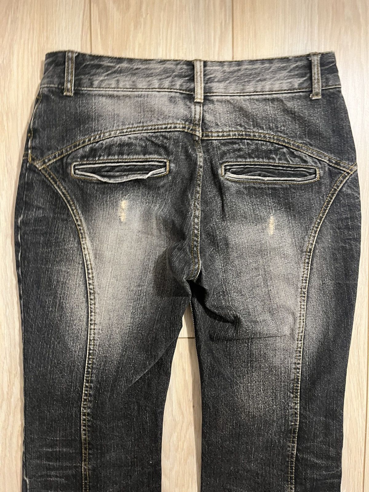 GOSTAR DE FUGA × Japanese Brand Gostar de fuga lace up flared denim Size US 29 - 7 Thumbnail