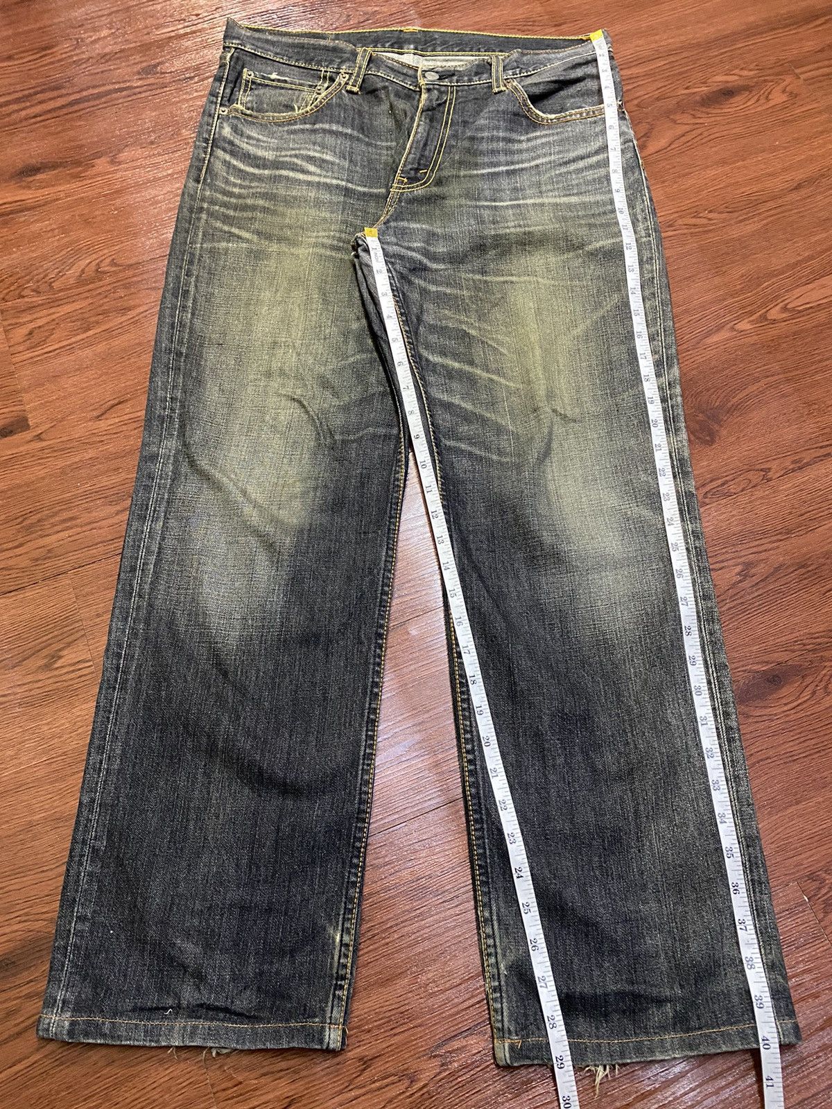 Levi's Vintage Levis702 90s Black Denim Baggy Style Jeans Size US 36 / EU 52 - 13 Thumbnail