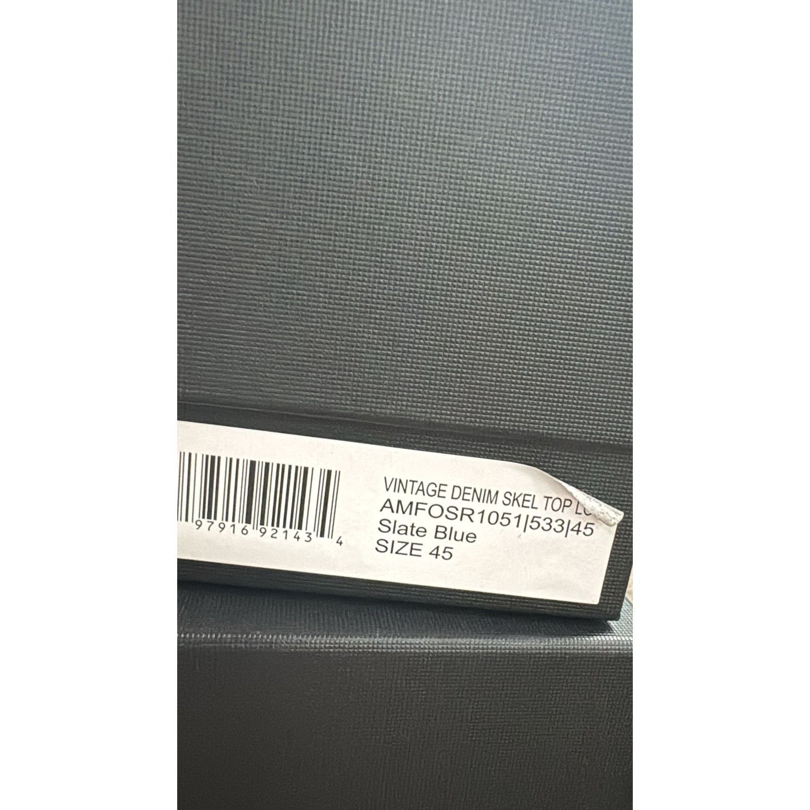 Amiri o1rshd1 Q:3 / Vintage Denim Skel Top Low in Slate Blue Size US 12 / EU 45 - 23 Thumbnail