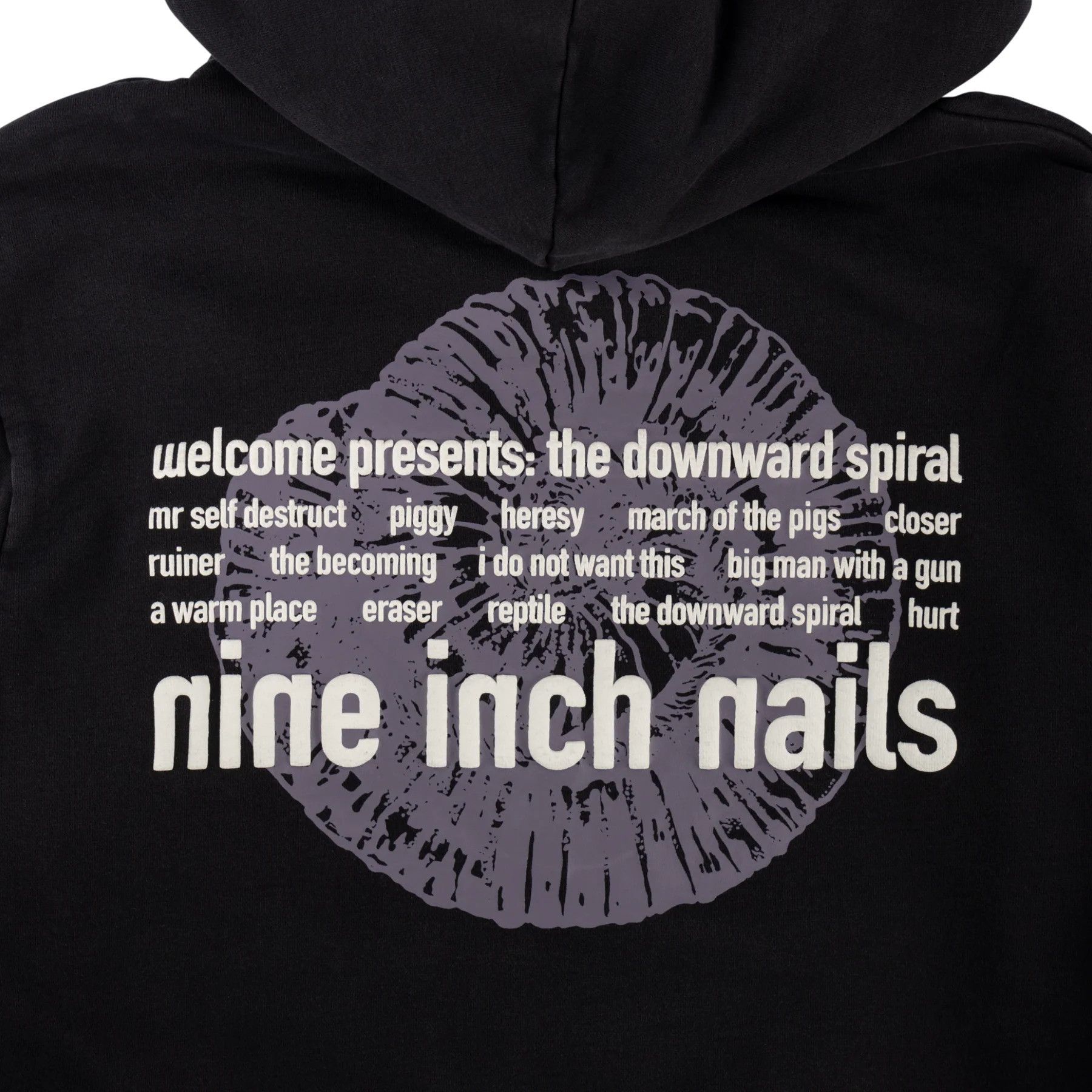 Band Tees × Welcome Skateboards Welcome x Nine Inch Nails Eraser Puff Hoodie Sweatshirt Size US L / EU 52-54 / 3 - 4 Thumbnail