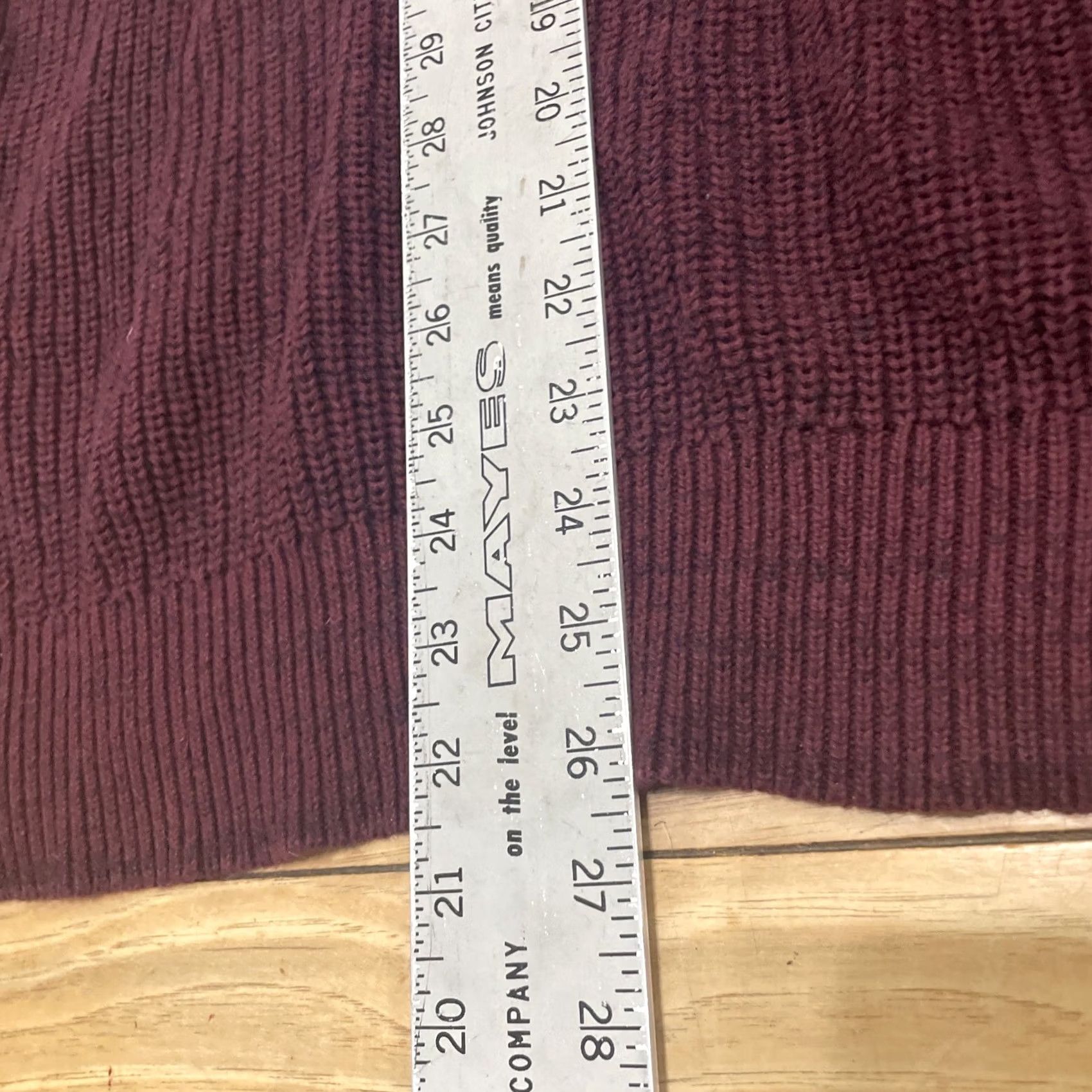 Weatherproof VINTAGE WEATHERPROOF Sweater Men L Cowl Neck Red Maroon Heavy Pullover L Shirt Size US L / EU 52-54 / 3 - 6 Thumbnail