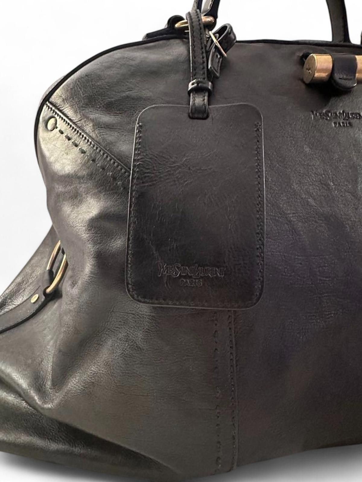 Yves Saint Laurent Yves Saint Laurent - Black Leather Handbag Size ONE SIZE - 2 Thumbnail