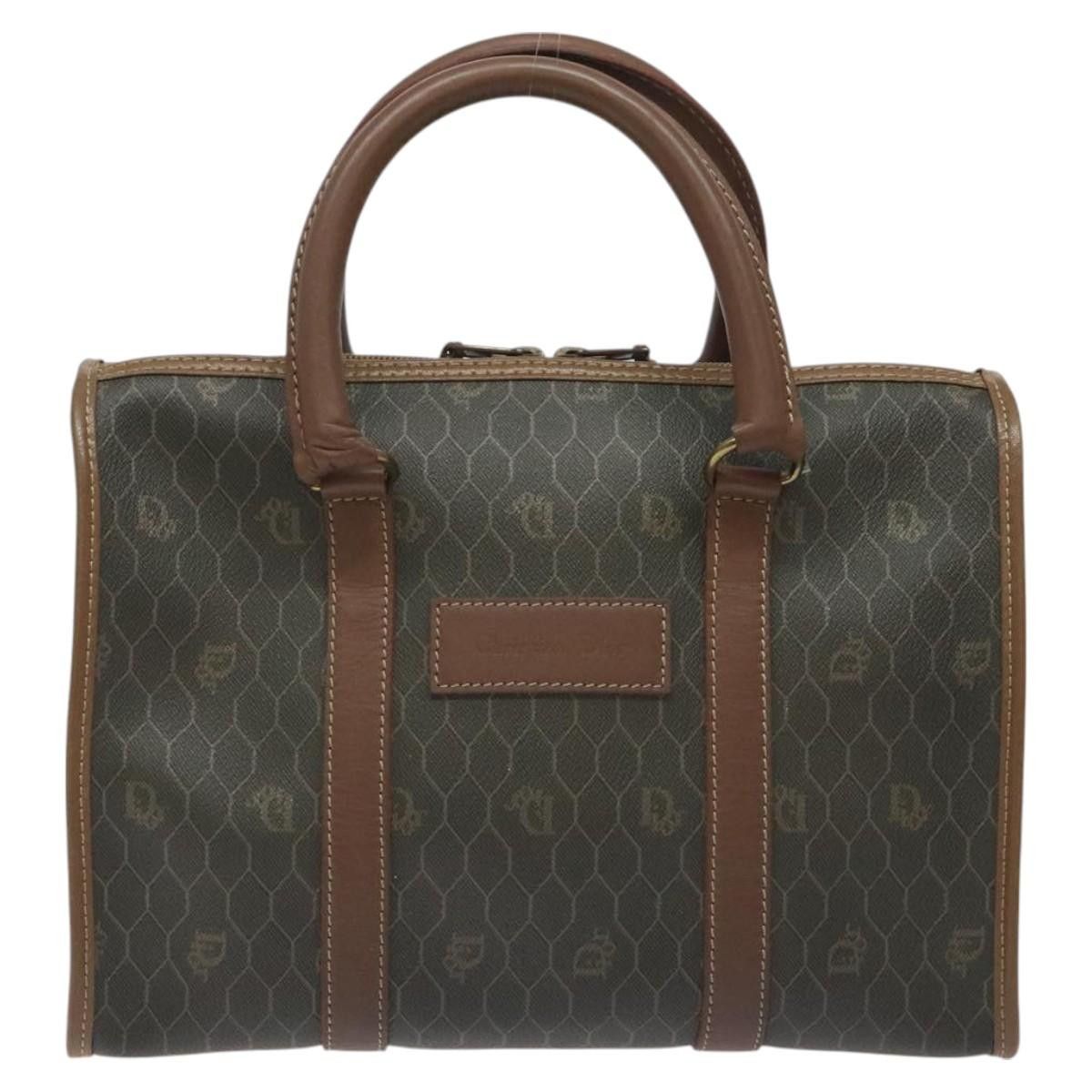 Dior DIOR Honeycomb Canvas Hand Bag Pvc Black Gold Size ONE SIZE - 2 Thumbnail