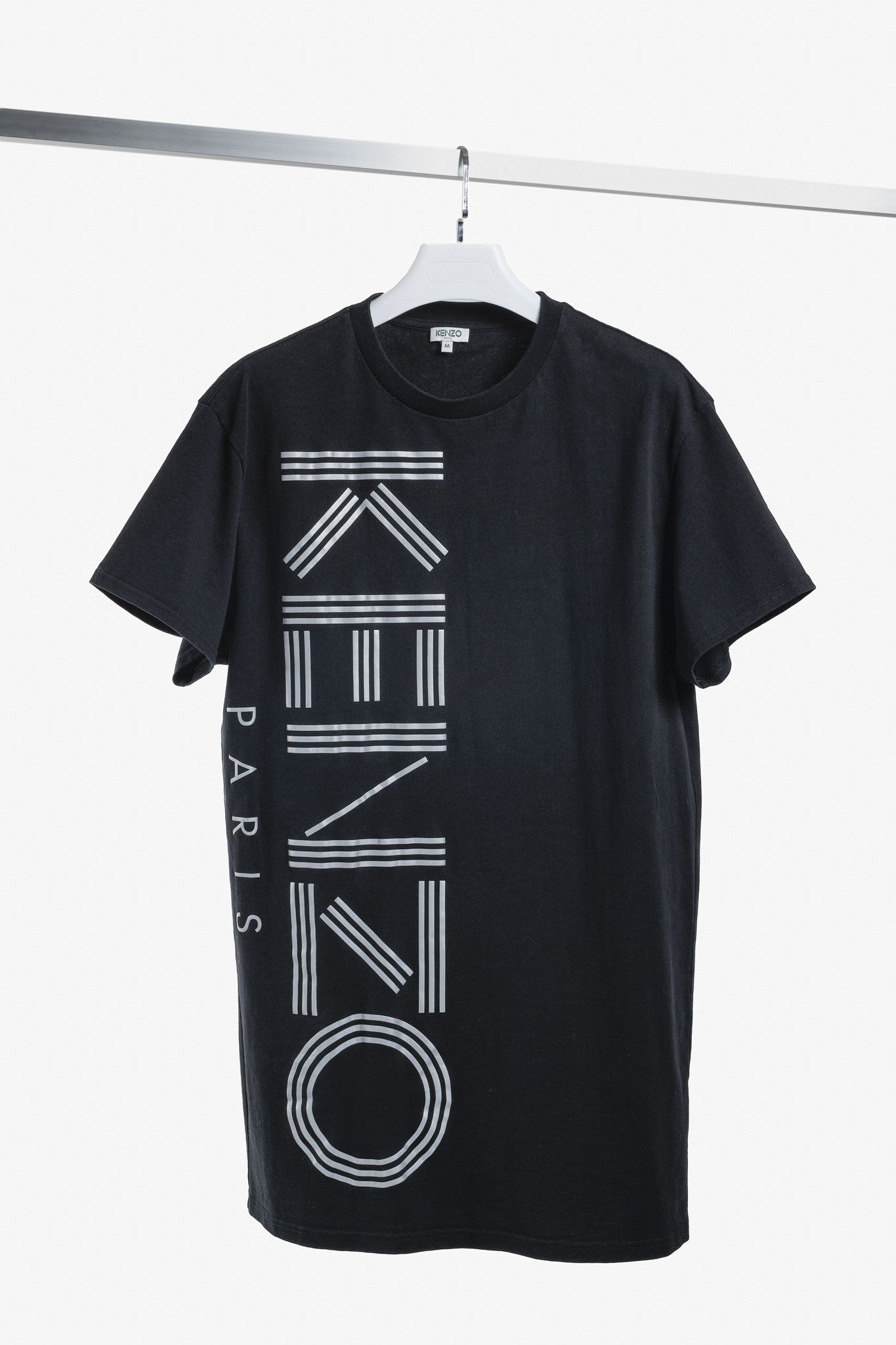 Kenzo Kenzo Black Logo T-Shirt Dress Size M / US 6-8 / IT 42-44 - 1 Thumbnail